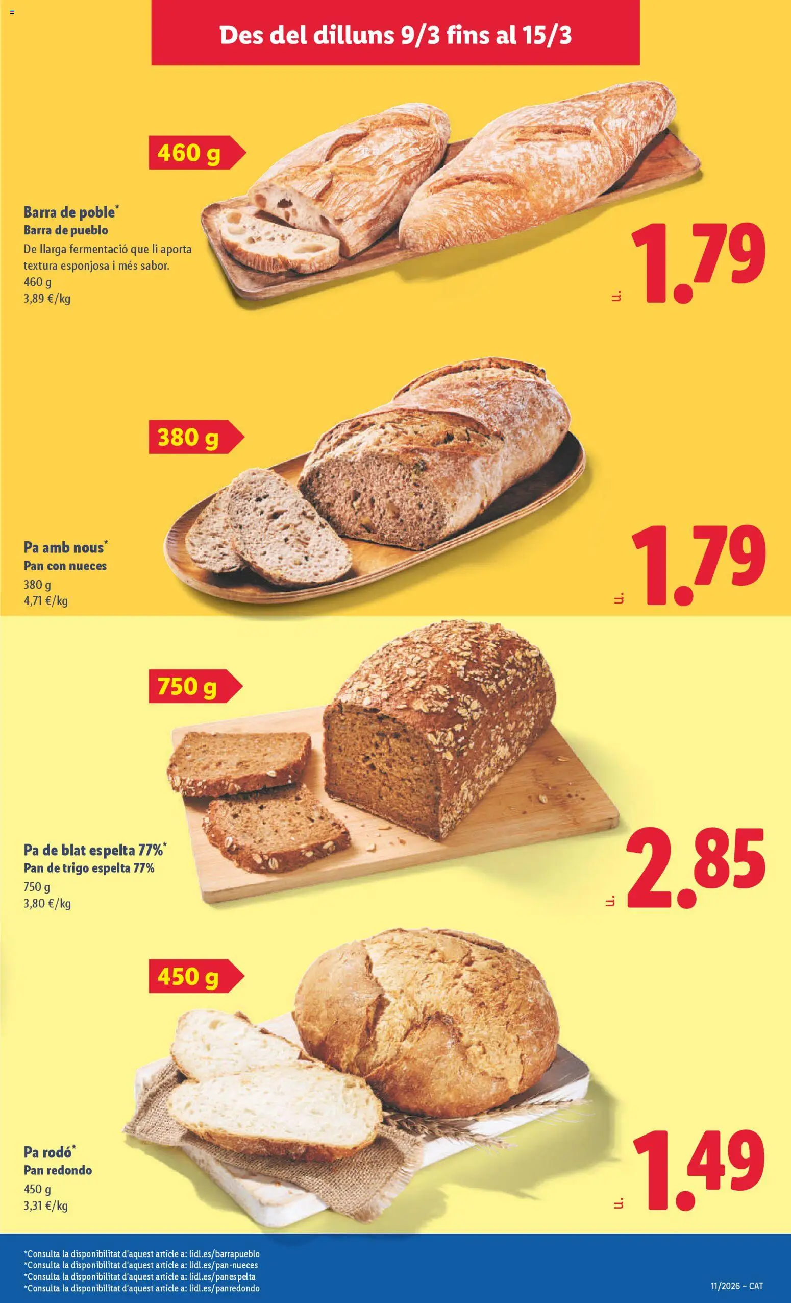 Lidl folleto │ válido desde el 09.03.2026 | Página: 5 | Productos: Pan