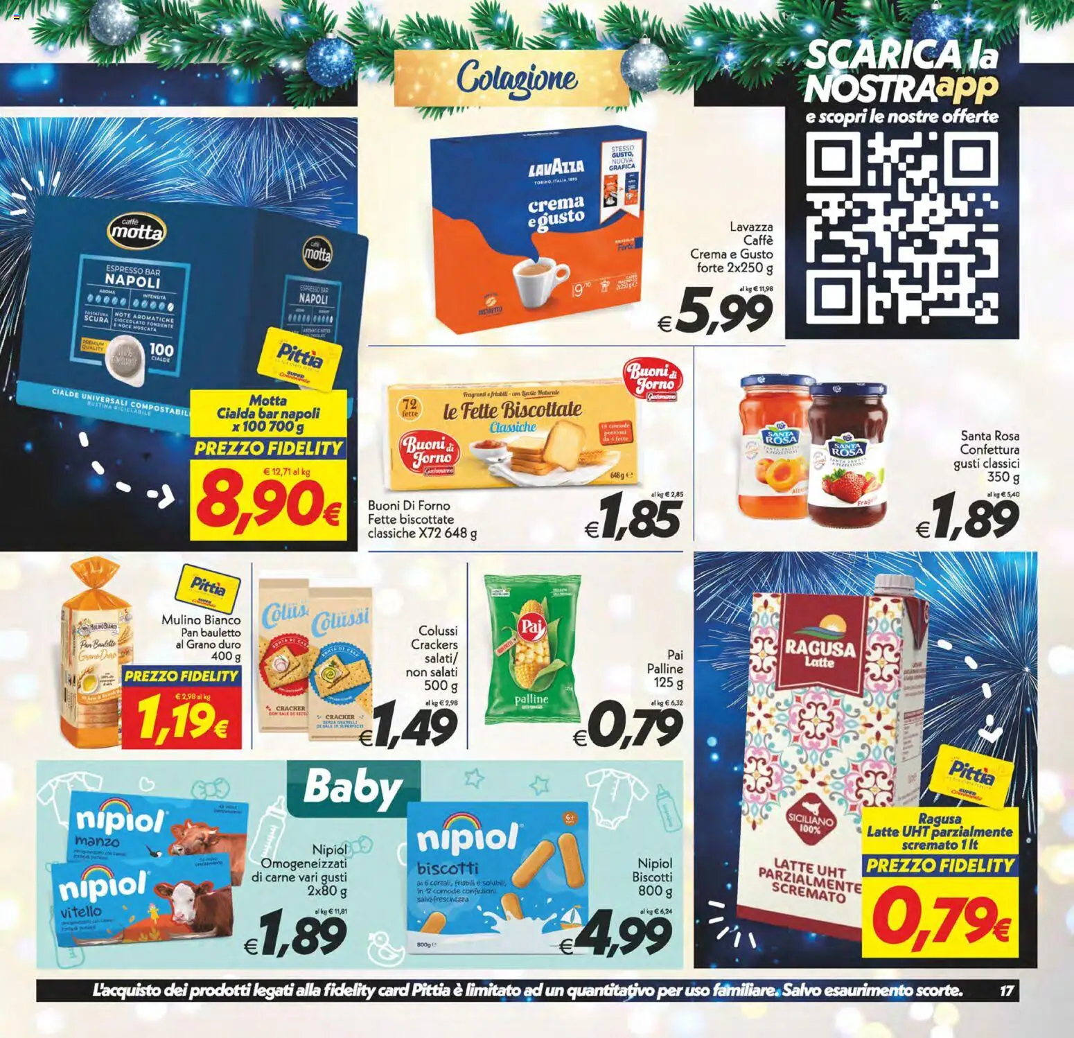 Volantino SuperConveniente del 27.12.2025 | Pagina: 17 | Prodotti: Caffè, Cioccolato, Biscotti, Forno