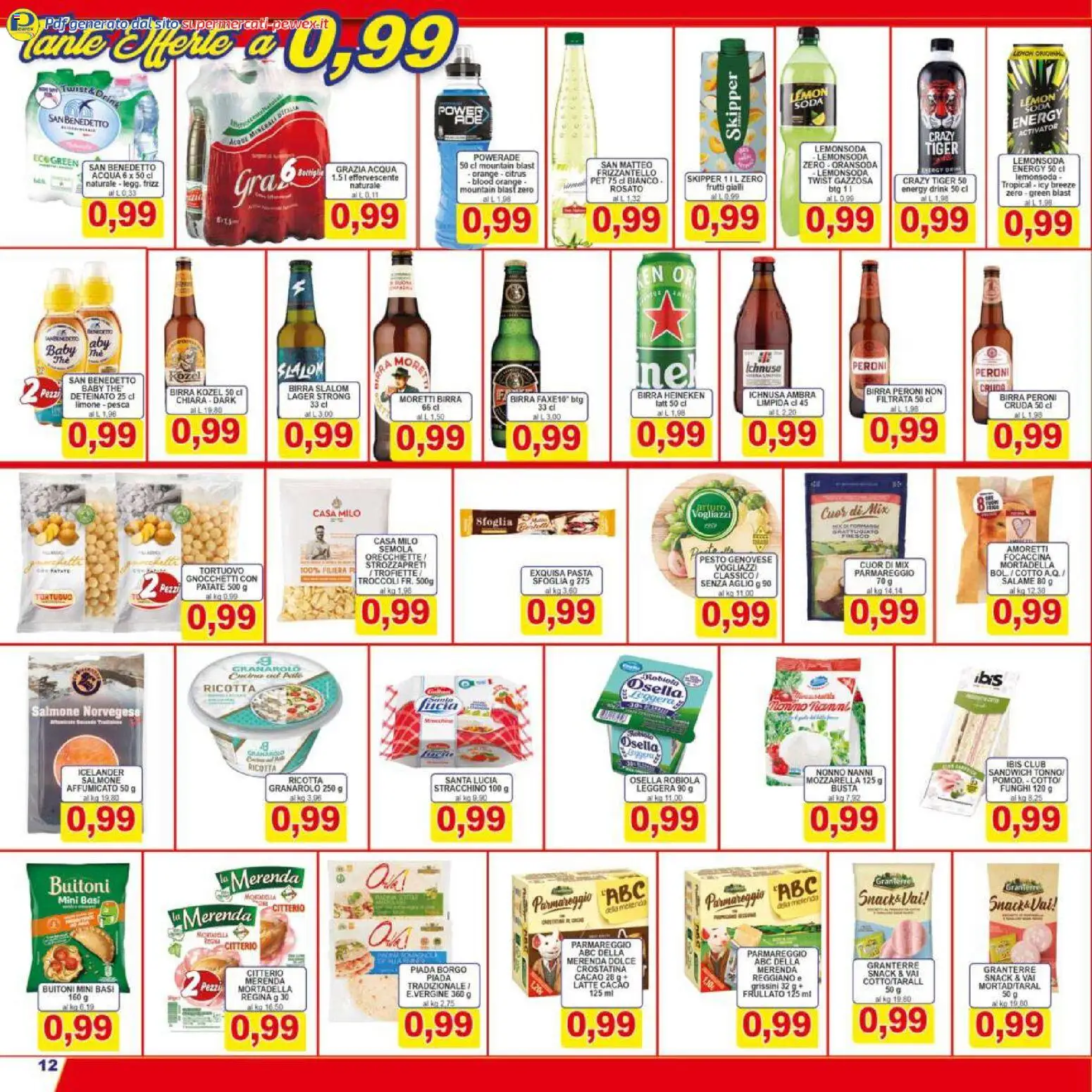 Volantino Pewex del 16.01.2026 | Pagina: 12 | Prodotti: Aglio, Pesto, Mortadella, Grissini