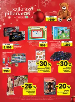 Spar Black Friday - amely érvényes a következő dátumtól: 13.11.2025 | Oldal: 17 | Termékek: Virágok, Puzzle, Ablak, Karácsonyfadísz