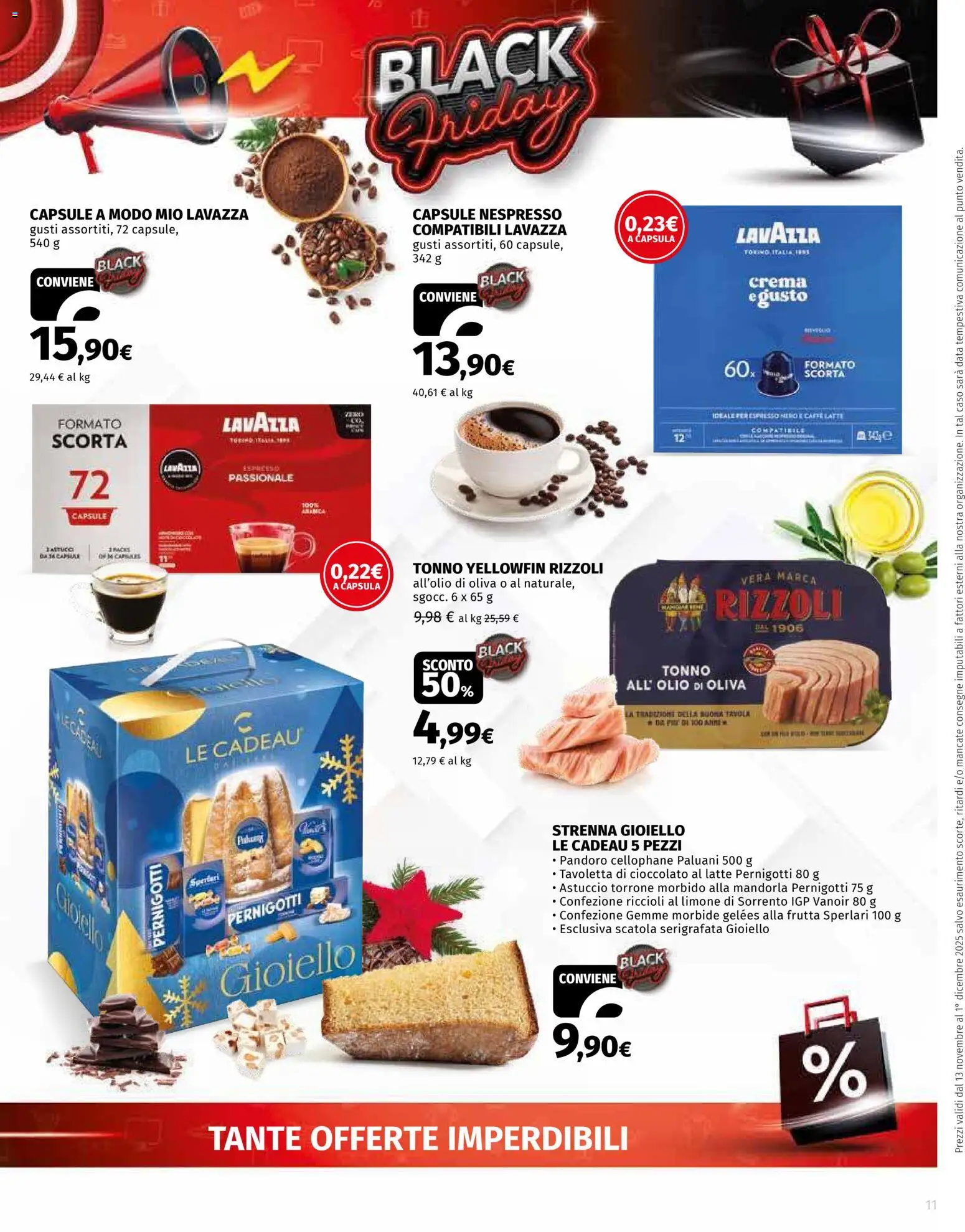 Volantino Ipercoop del 13.11.2025 | Pagina: 11 | Prodotti: Crema, Latte, Olio, Astuccio