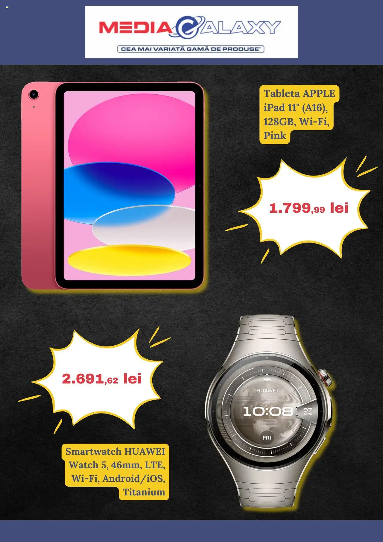 Catalog Media Galaxy – valabil de la 14.08.2025 | Pagină: 2 | Produse: Tabletă, Smartwatch, Apple