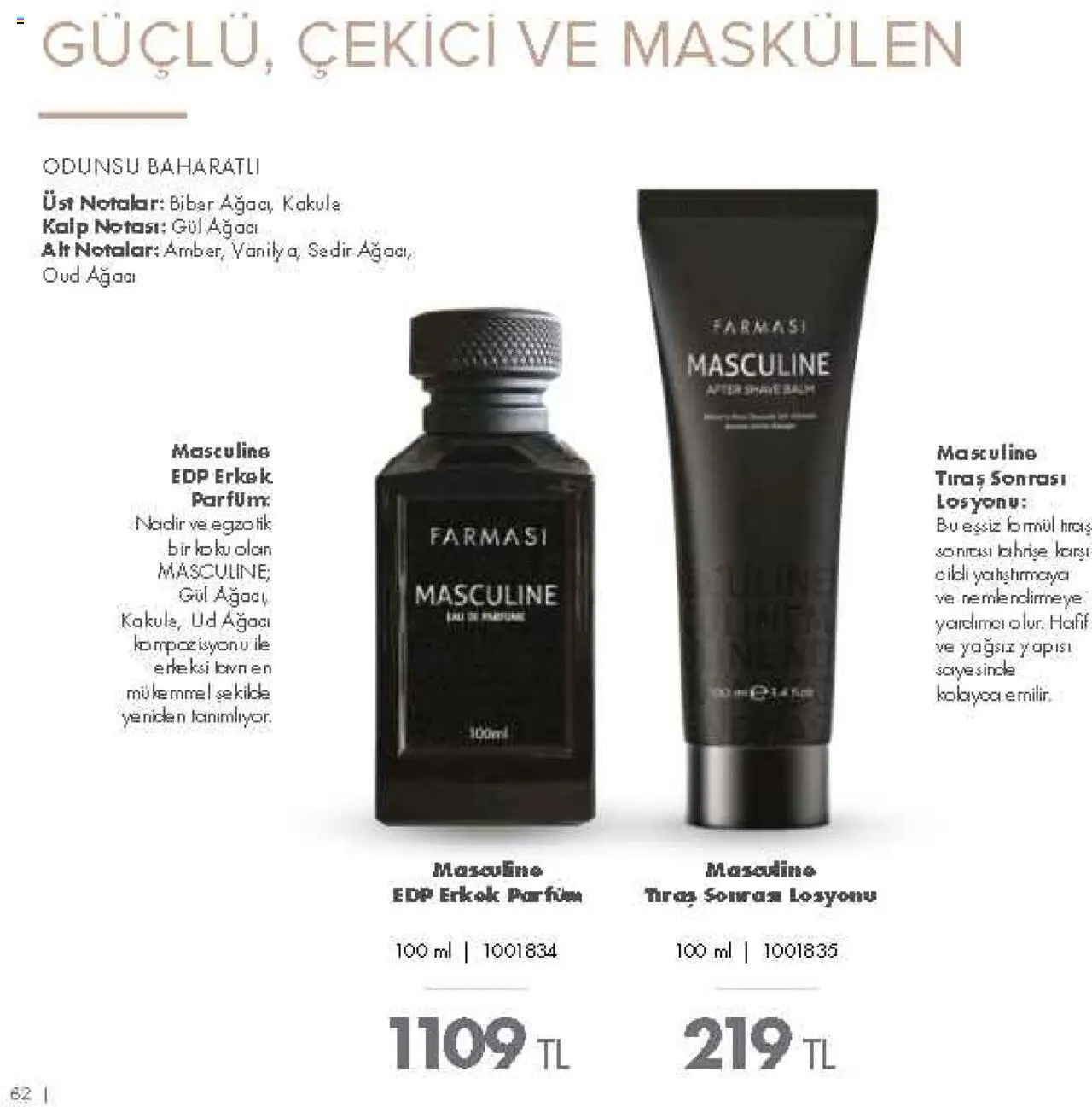 Farmasi Katalog - 01.09.2025 tarihinden itibaren geçerlidir | Sayfa: 62 | Ürünler: Gül, Tıraş sonrası losyonu, Koku, Biber