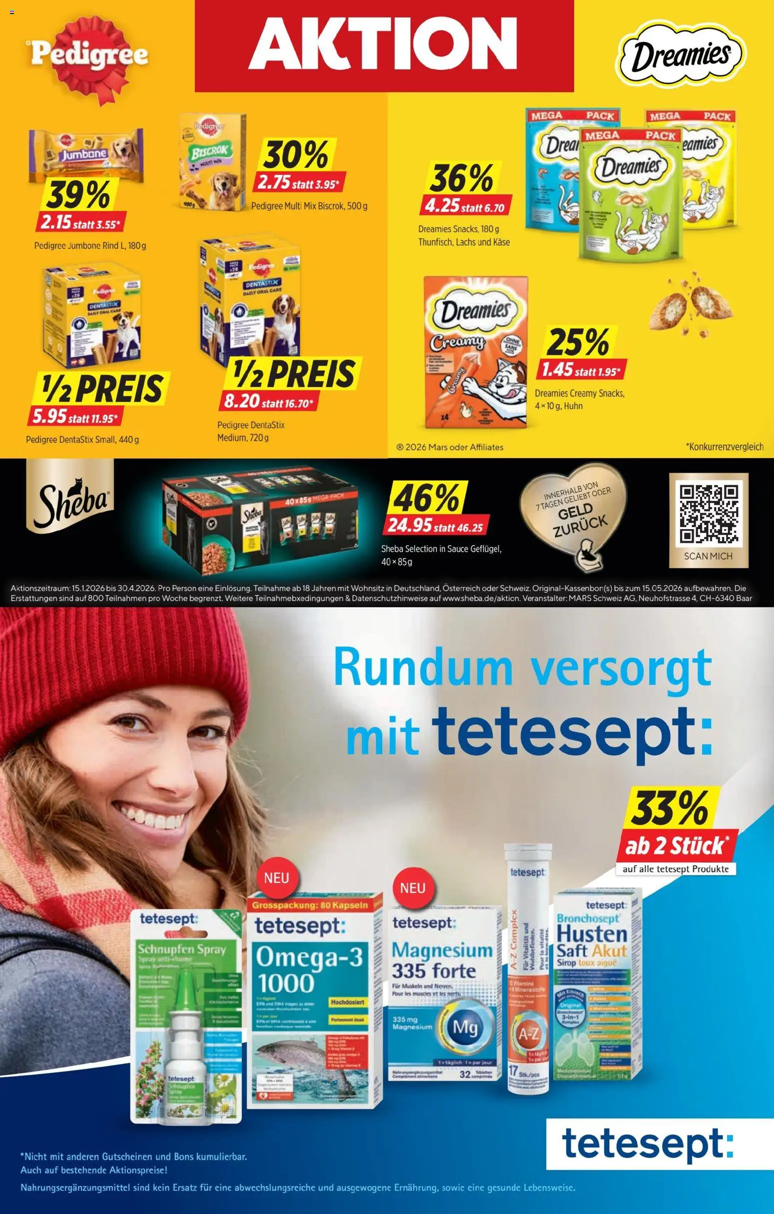 Denner Aktionen – gültig ab 27.01.2026 | Seite: 20 | Produkte: Mars, Käse, Lachs, Saft