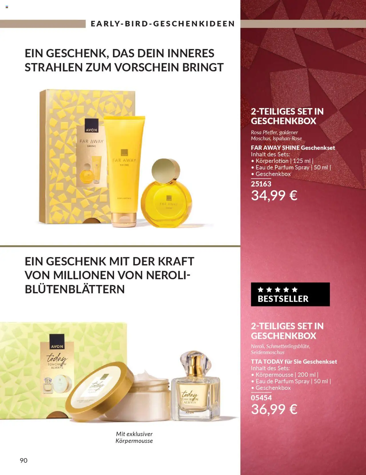 AVON Katalog Oktober 2025 – gültig ab 01.10.2025 | Seite: 92 | Produkte: Parfüm, Körperlotion, Eau de Parfum