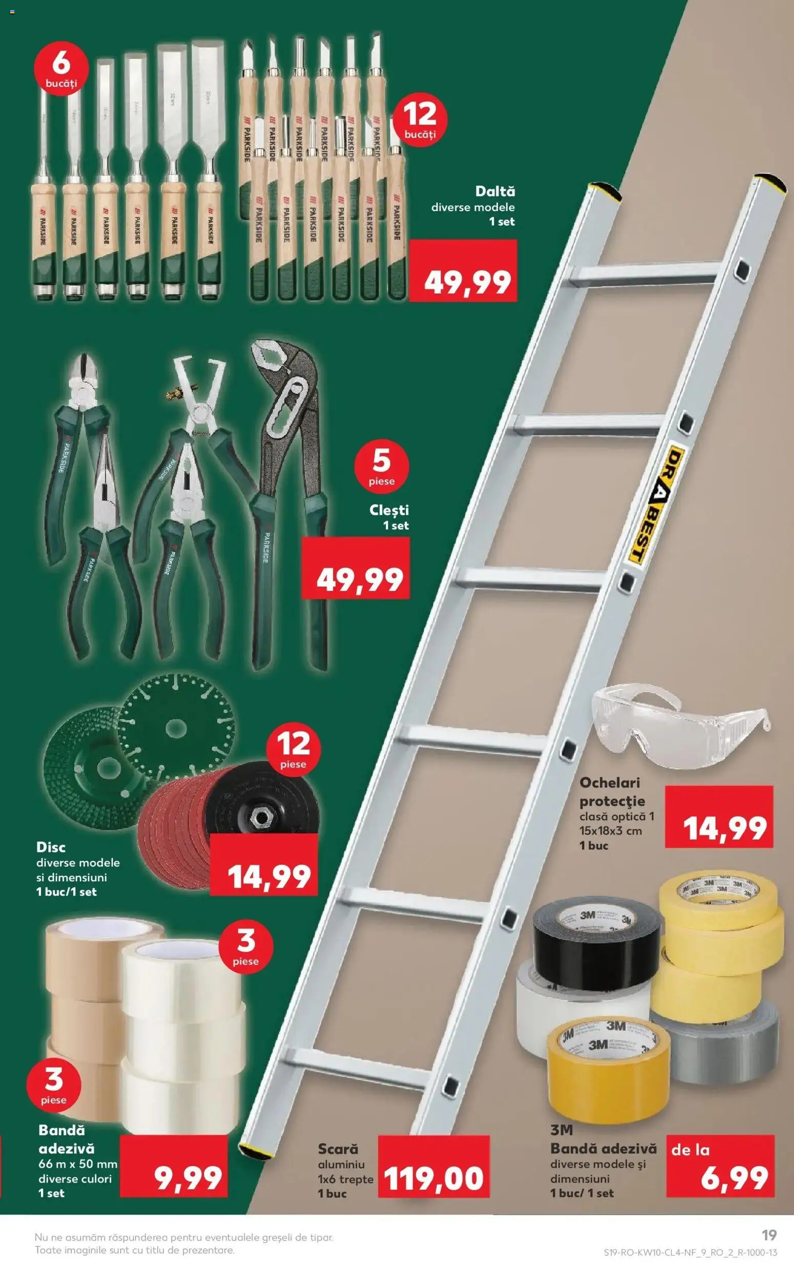 Noul catalog Kaufland – valabil de la 04.03.2026 | Pagină: 19 | Produse: Ochelari, Disc, Scară