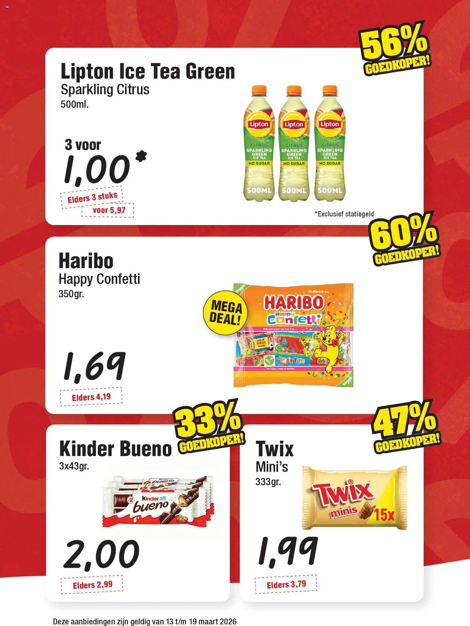 {H1} | Pagina: 2 | Producten: Kinder, Twix