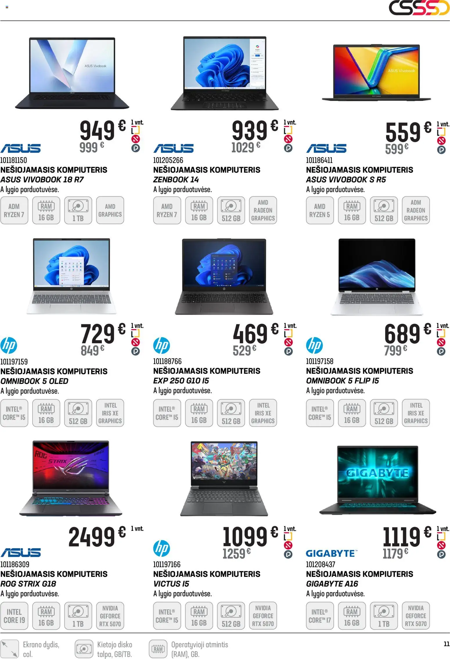 Senukai akcijos nuo 11.02.2026 | Puslapis: 11 | Prekių: Kompiuteris