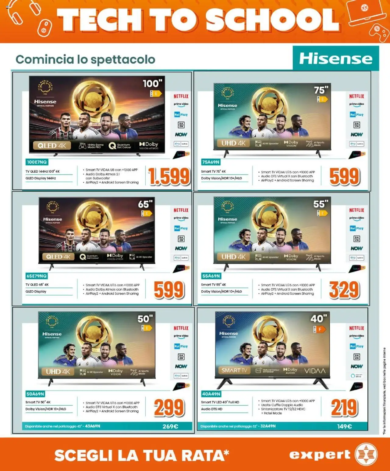 Volantino Expert del 14.08.2025 | Pagina: 18 | Prodotti: TV, Video, Audio, Cuffie