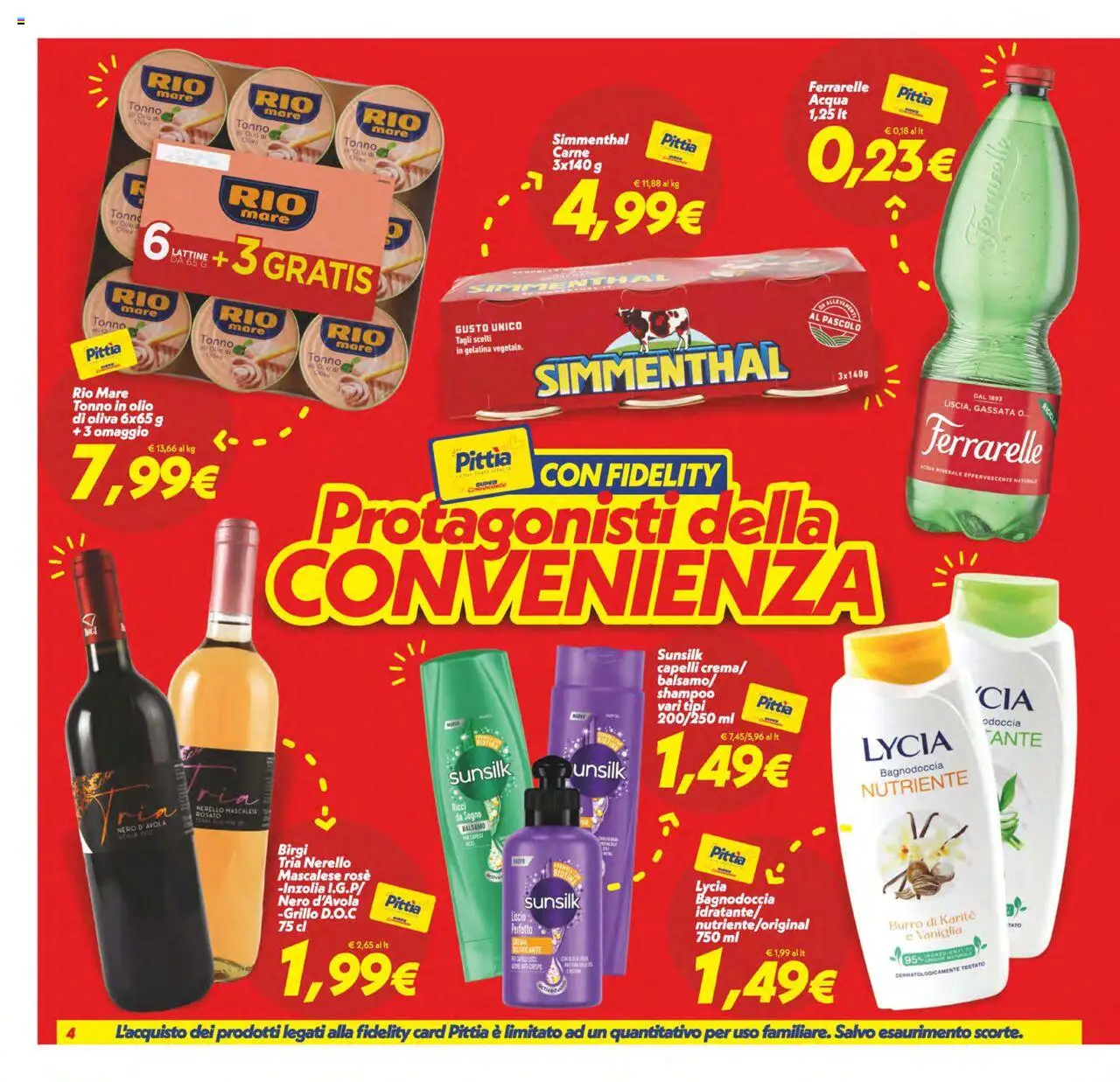Volantino SuperConveniente del 22.08.2025 | Pagina: 4 | Prodotti: Shampoo, Acqua, Acqua minerale, Ferrarelle