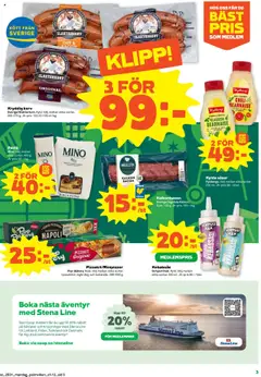 Stora Coop reklamblad aktuell från 28.07.2025 | Sida: 3 | Produkter: Bacon, Ost, Pizzakit, Pasta