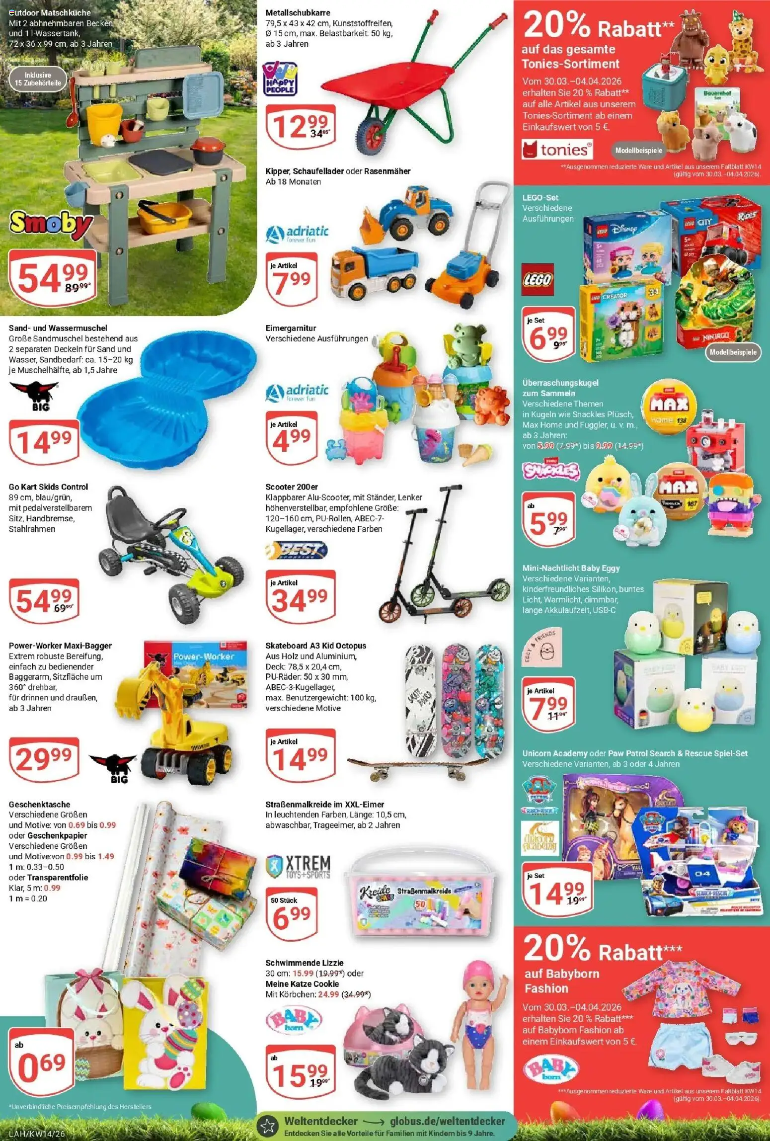 Globus prospekt Lahnstein	 – gültig ab 30.03.2026 | Seite: 28 | Produkte: Rasenmäher, Scooter