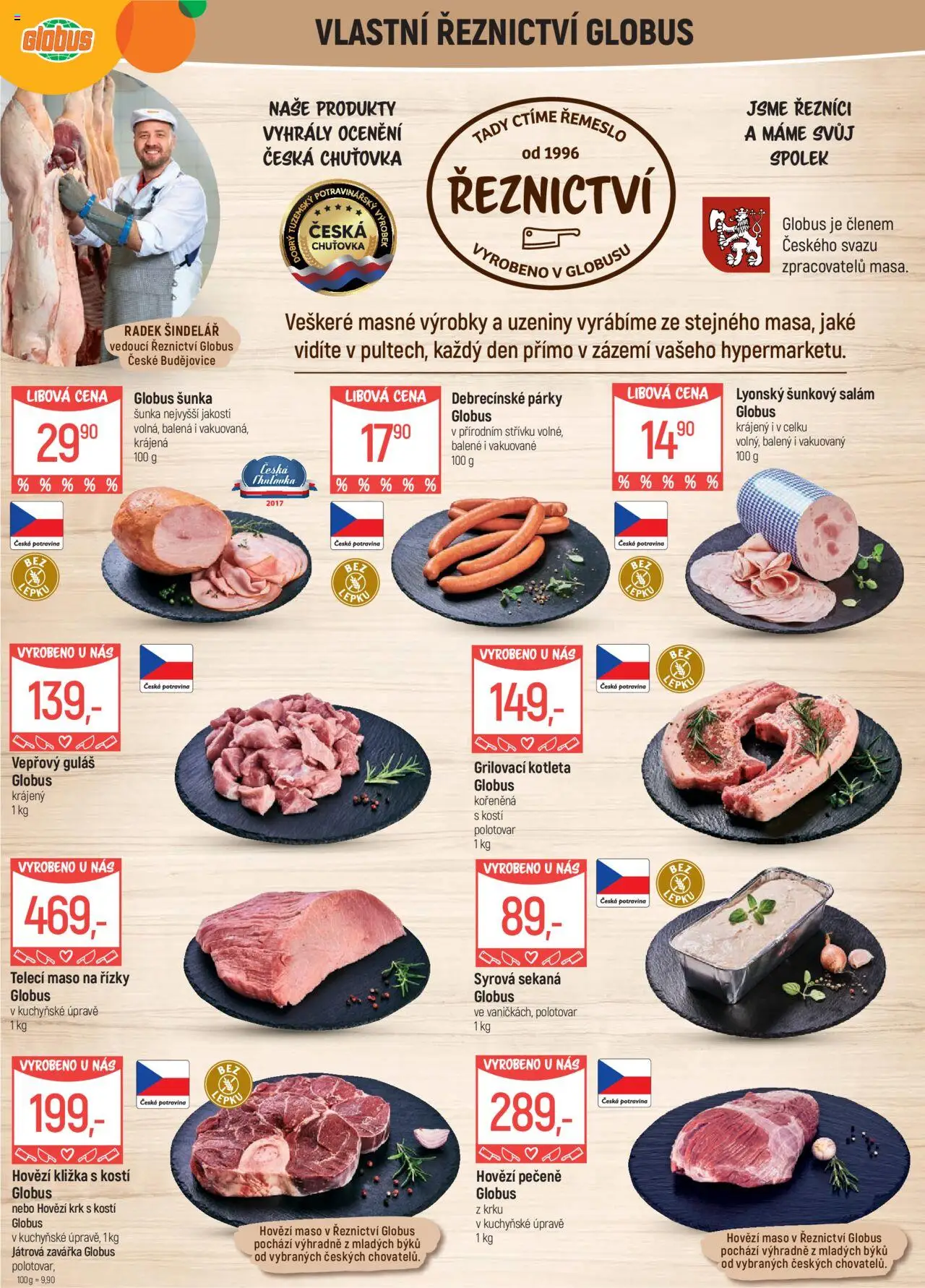 Globus leták - České Budějovice od 11.06.2025 | Strana: 7 | Produkty: Salám, Hovězí maso, Uzeniny, Maso