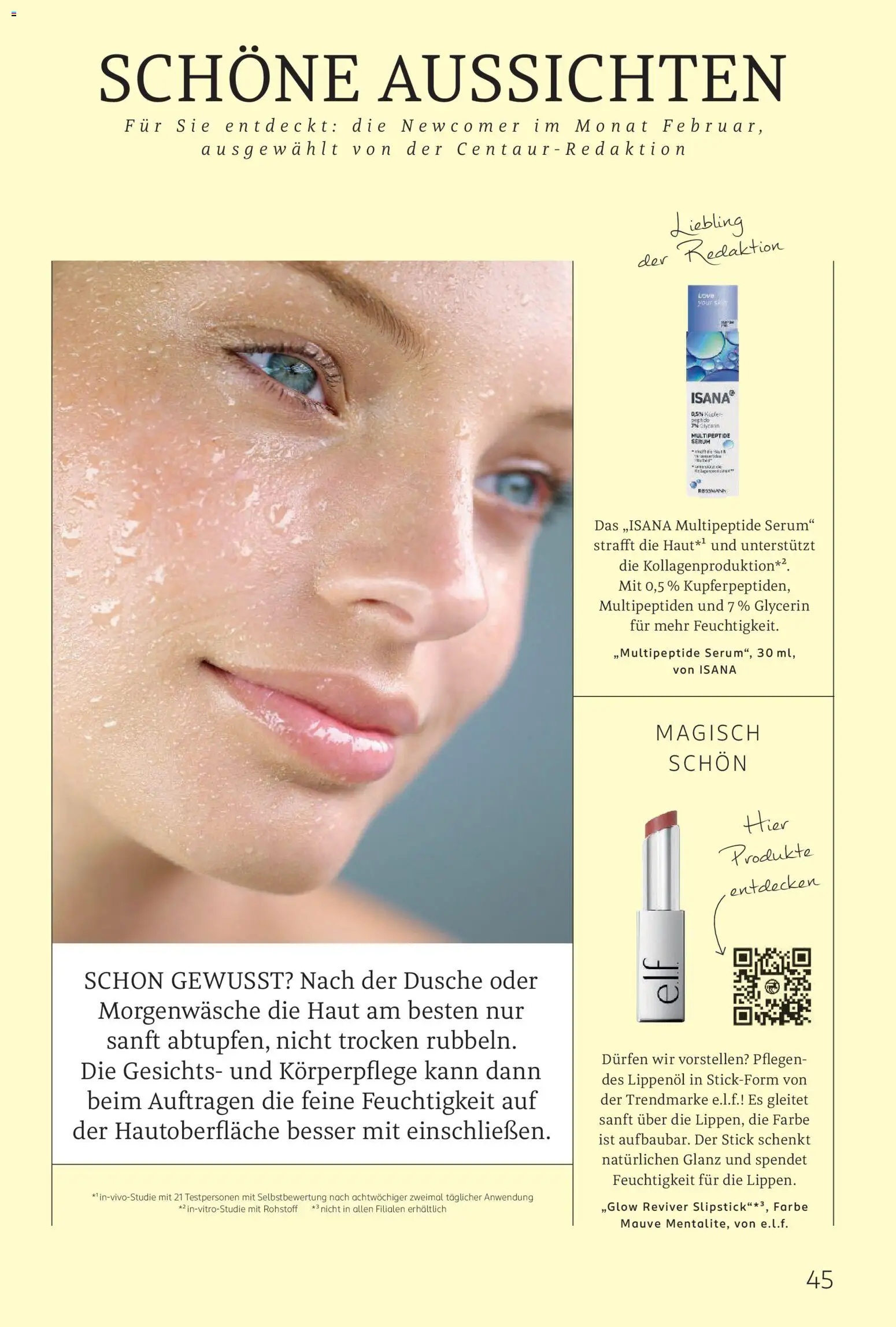 Rossmann Centaur – gültig ab 01.02.2026 | Seite: 45 | Produkte: Dusche, Serum