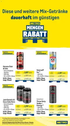Metro - Wochen-Angebote Händler - gültig ab dem 04.08.2025 | Seite: 6 | Produkte: Cola, Energy, Rum, Smirnoff