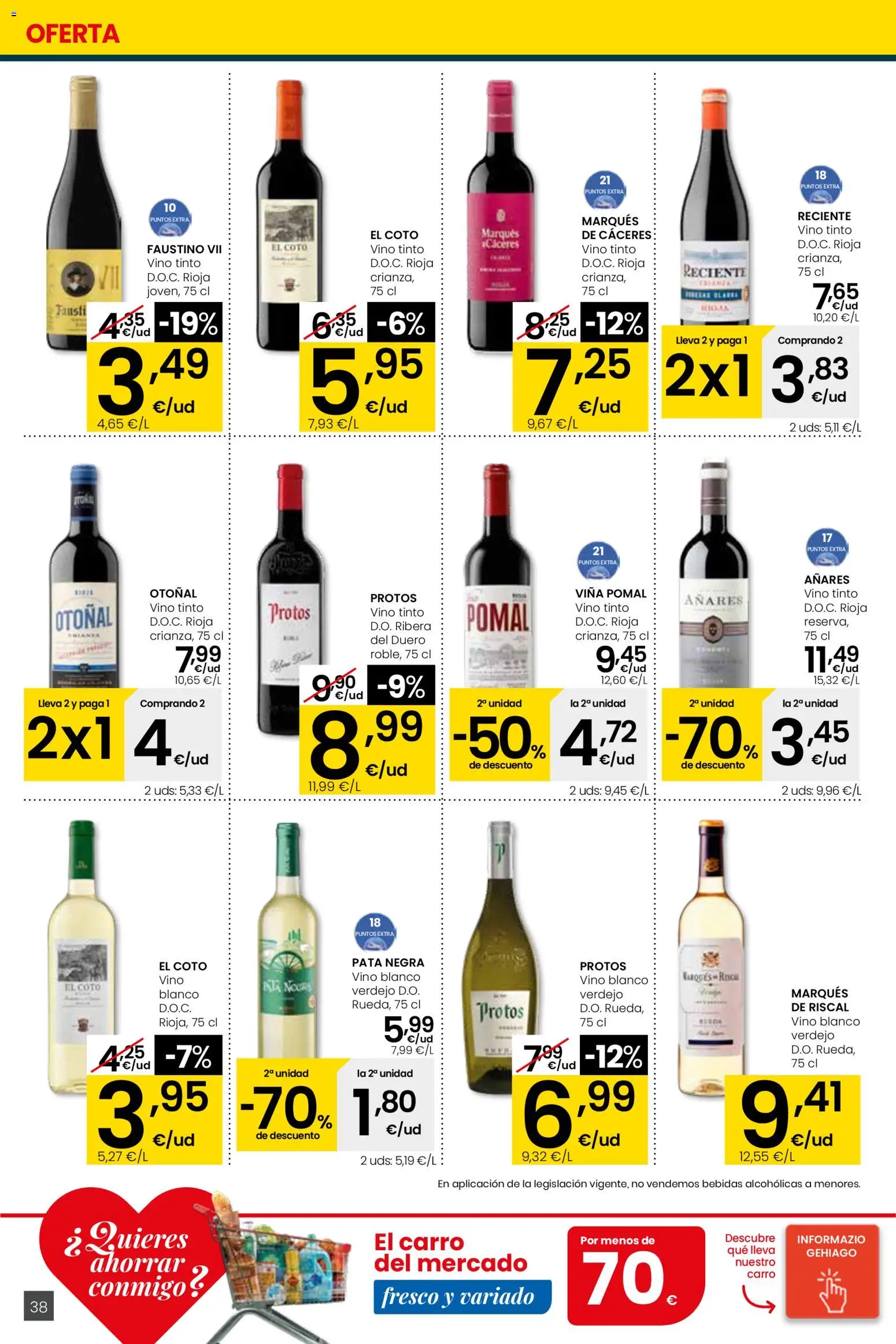 Eroski - Quieres ahorrar conmigo │ válido desde el 26.03.2026 | Página: 38 | Productos: Vino