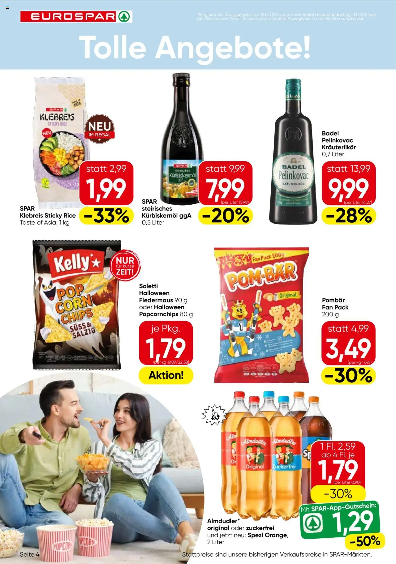 Eurospar Flugblatt - Salzburg gültig ab 09.10.2025 | Seite: 4 | Produkte: Chips, Regal