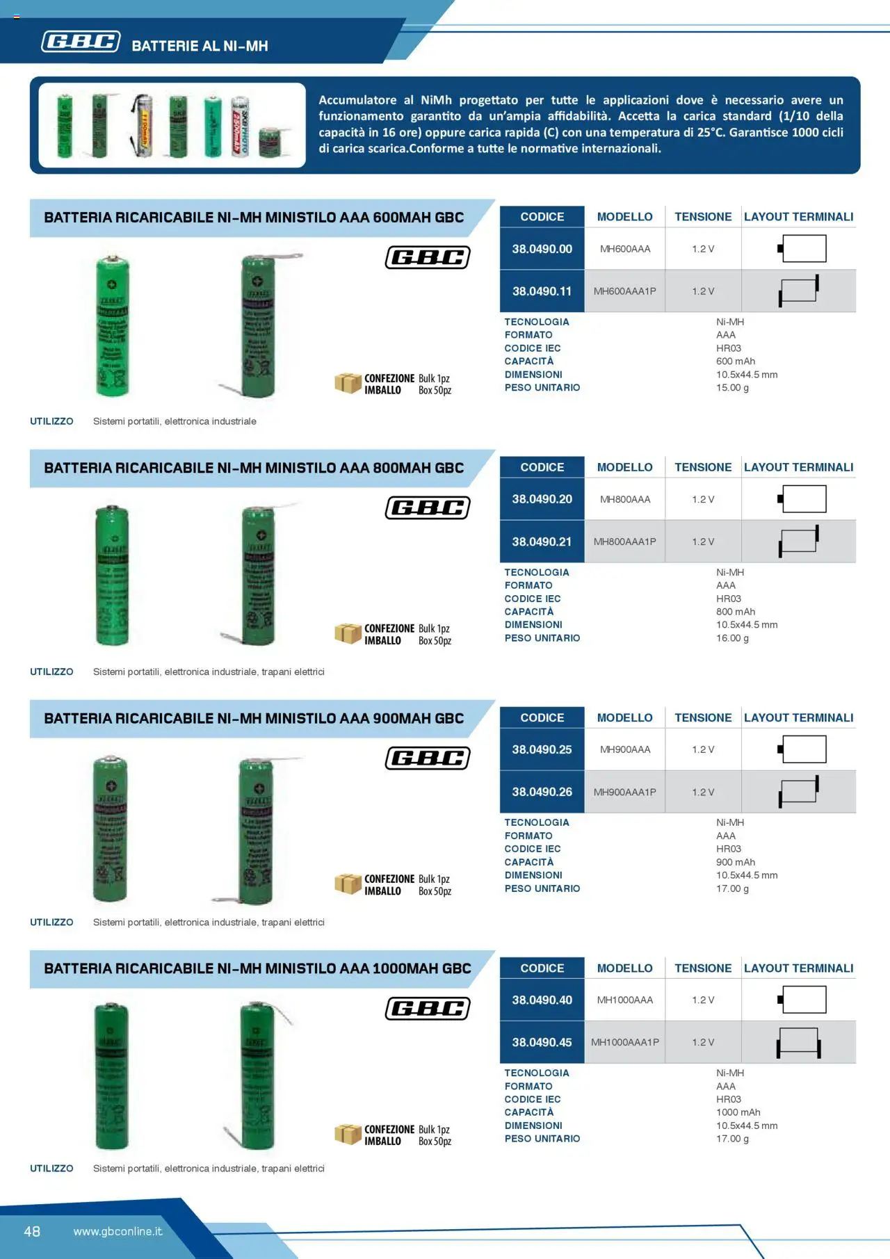 Volantino GBC del 12.04.2025 | Pagina: 48 | Prodotti: Batteria, Batterie