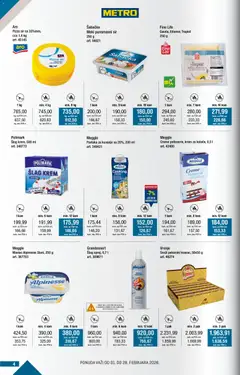Metro kupi više plati manje - pregled Metro kataloga - važi od 01.02.2026 | Strana: 4 | Proizvode: Maslac, Šlag, Šlag krem, Pavlaka