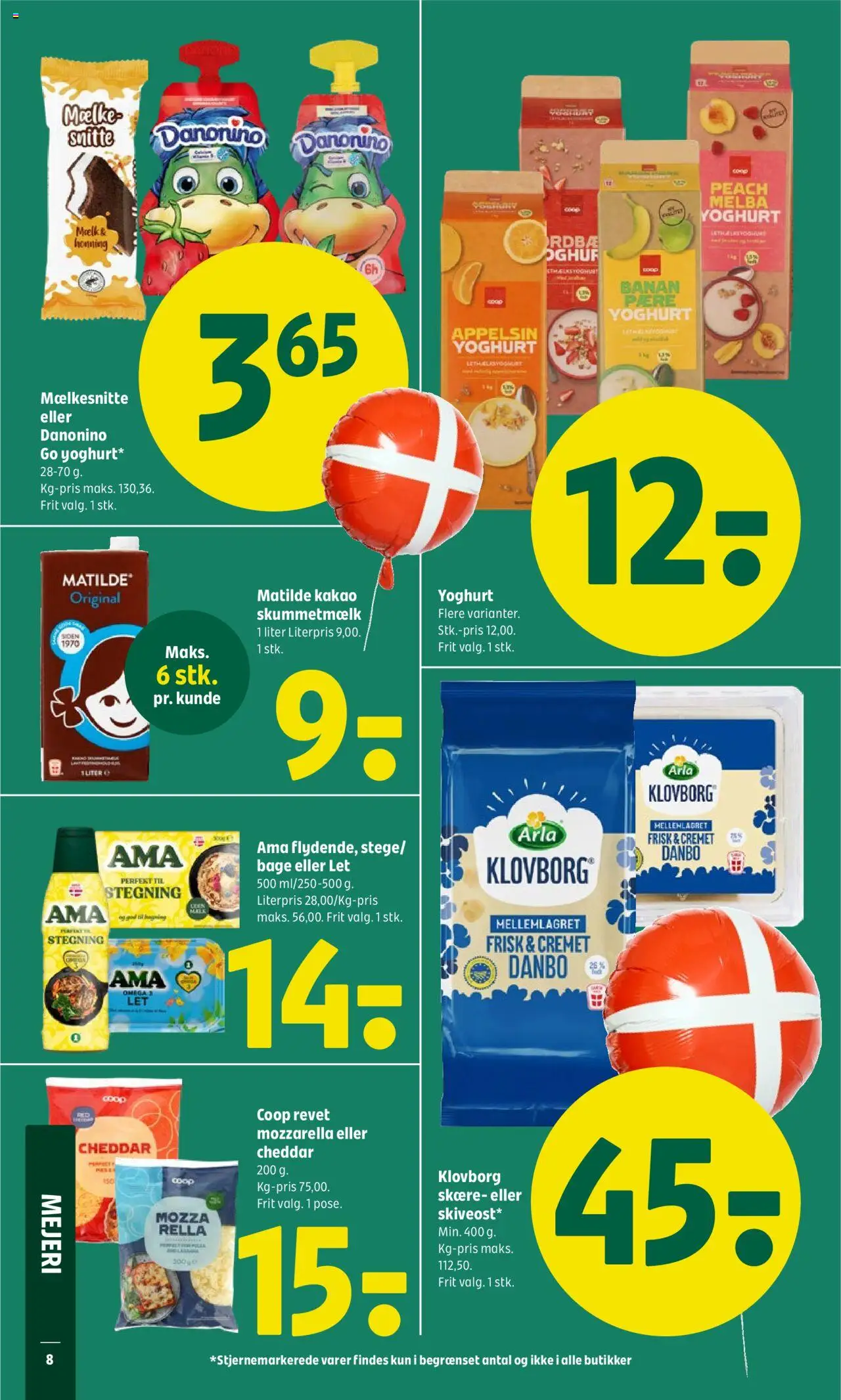 Coop 365 Tilbudsavis gyldig fra 28.08.2025 | Side: 10 | Produkter: Yoghurt, Cheddar, Honning, Mozzarella