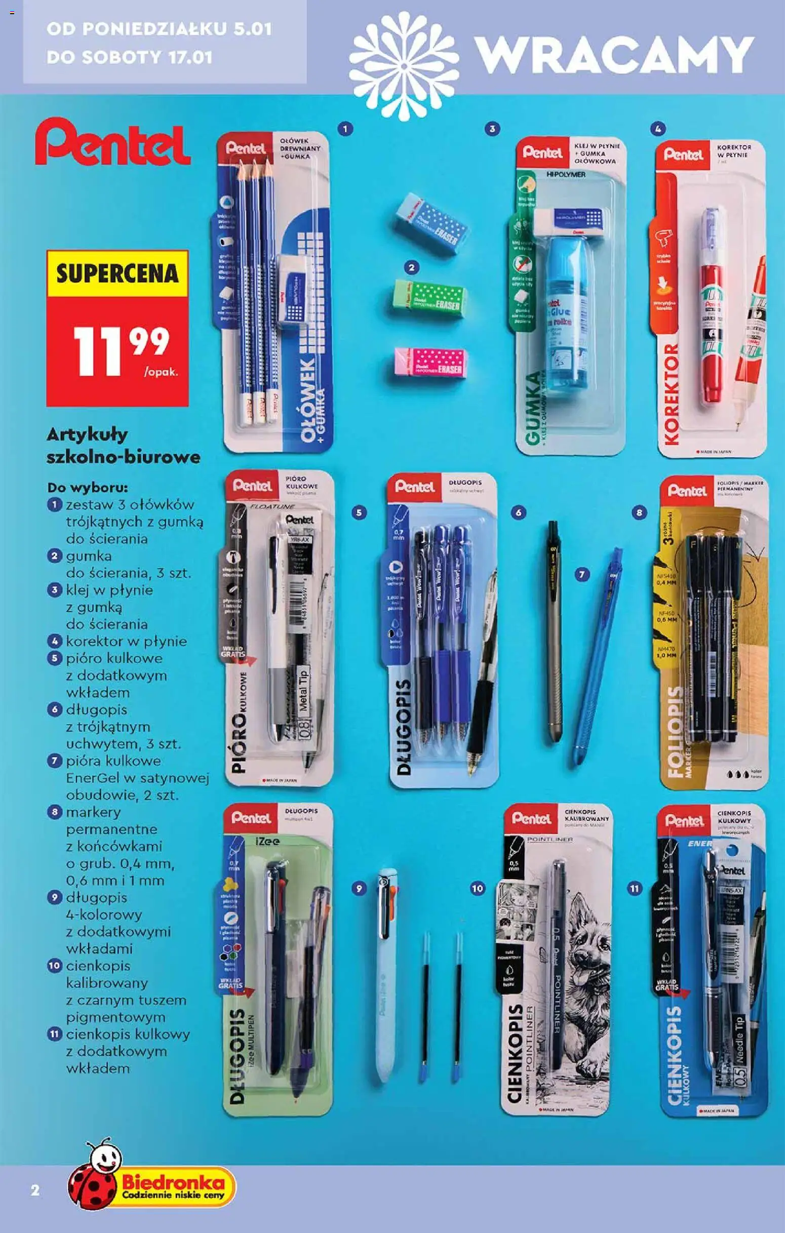 Biedronka gazetka - Hity i inspiracje od 05.01.2026 | Strona: 2 | Produkty: Korektor