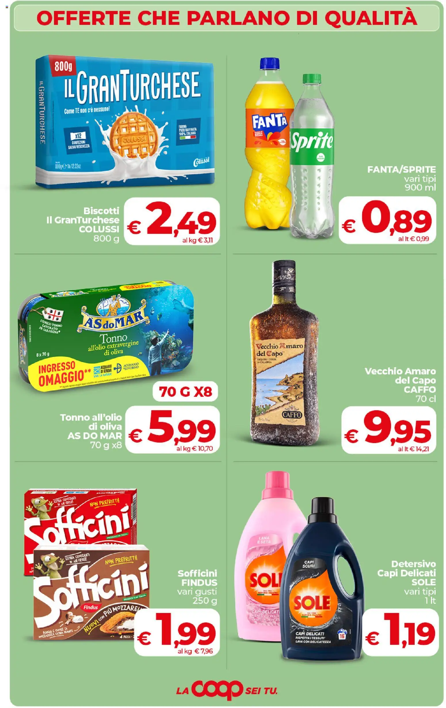 Volantino COOP del 27.01.2026 | Pagina: 3 | Prodotti: Tè, Biscotti, Mozzarella, Amaro