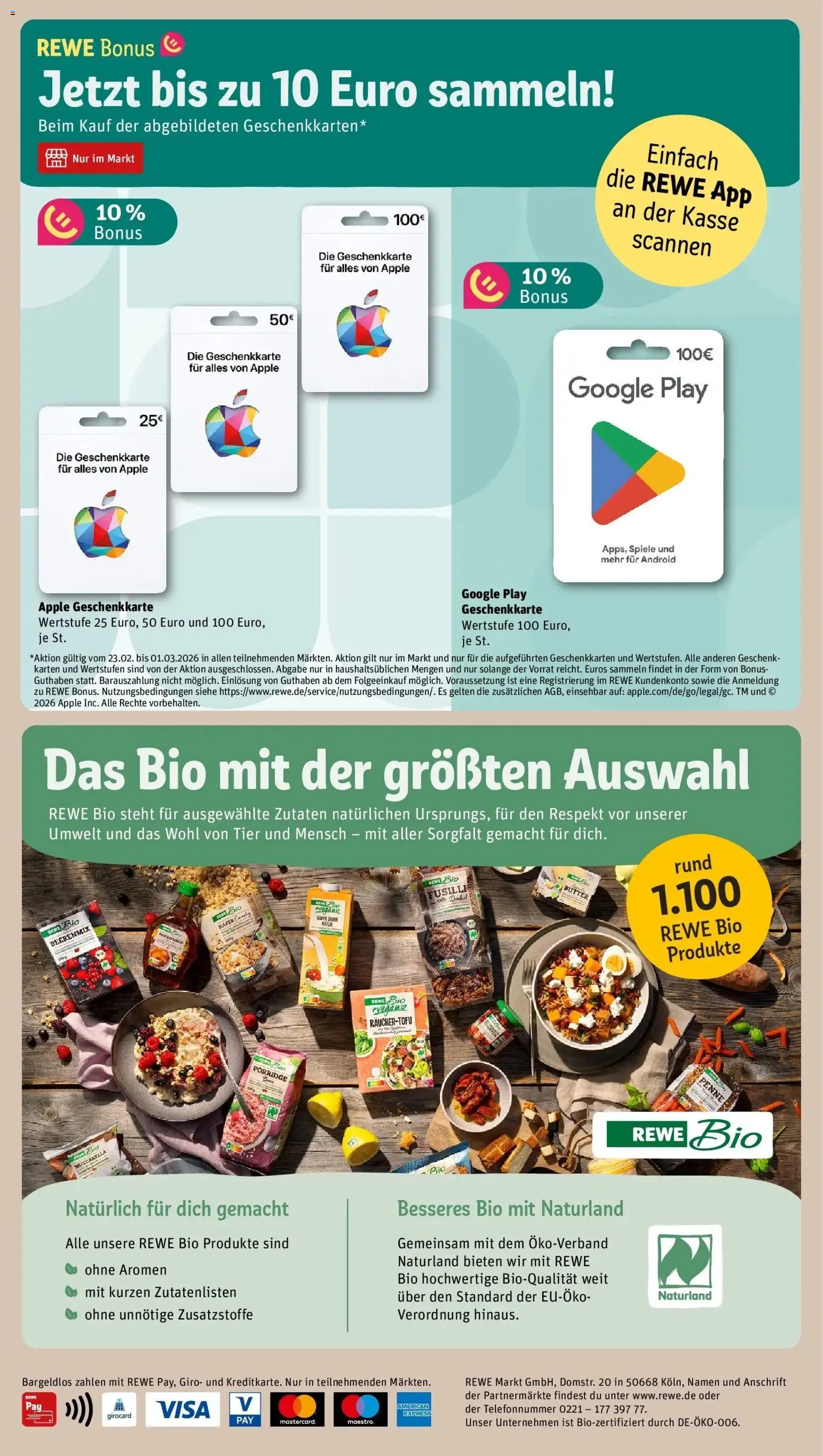 Rewe prospekt Dillingen	 – gültig ab 22.02.2026 | Seite: 16 | Produkte: Butter, Mozzarella, Apple