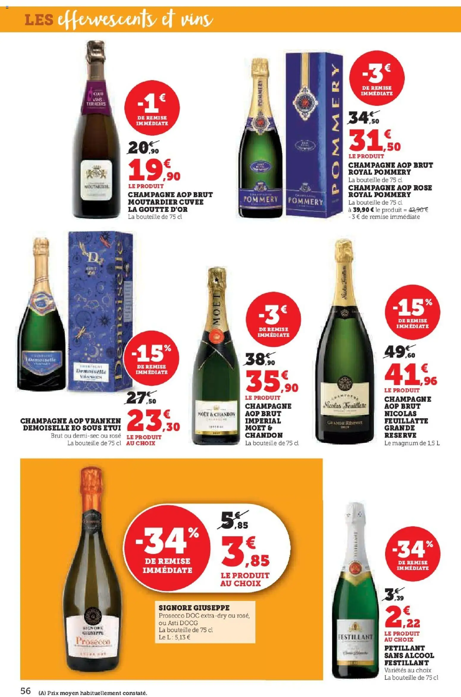 {H1} | Page: 56 | Produits: Alcool, Étui, Champagne, Prosecco