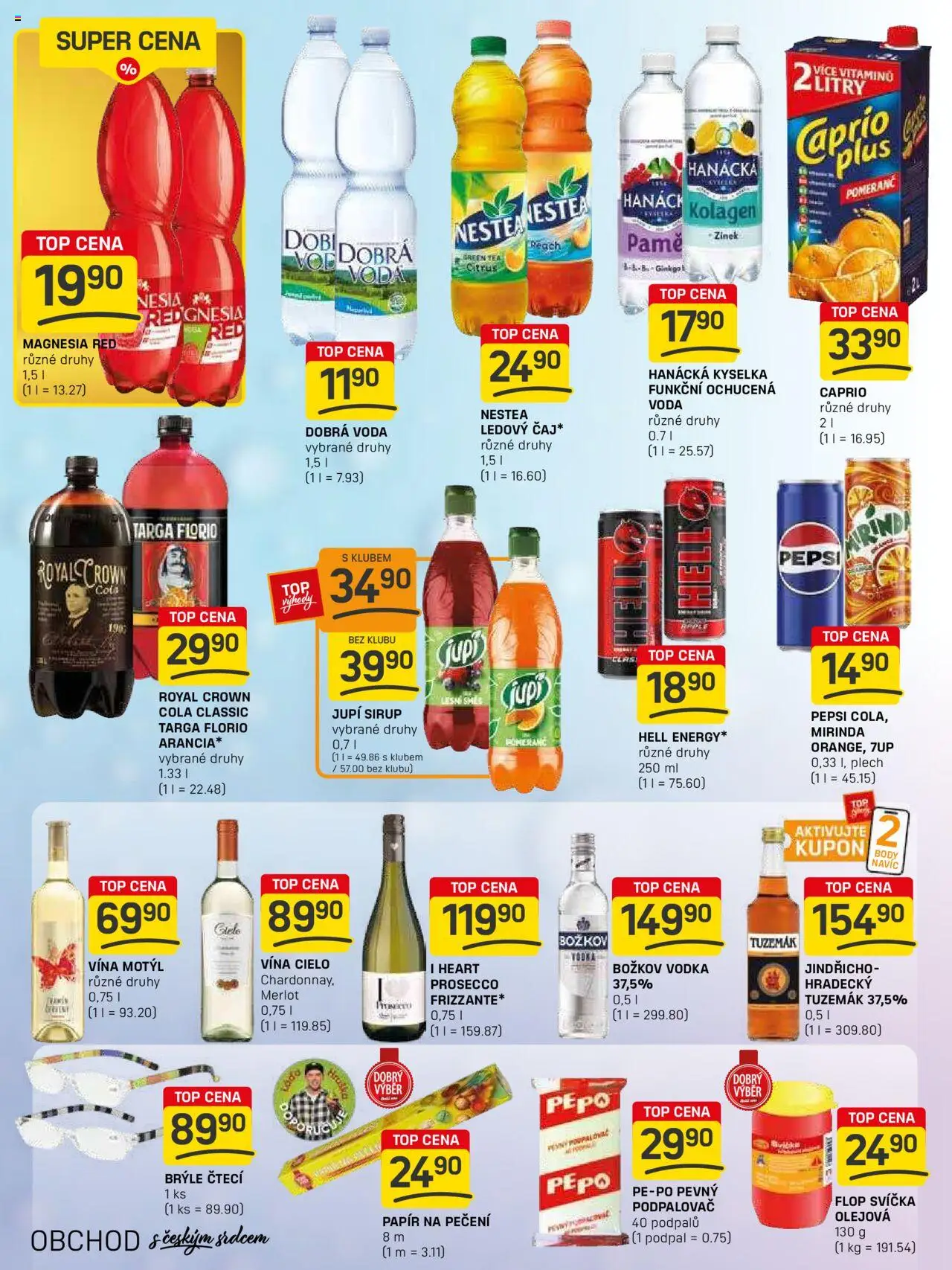 Flop leták - FlopTop od 01.10.2025 | Strana: 10 | Produkty: Hanácká kyselka, Sirup, Body, Cola
