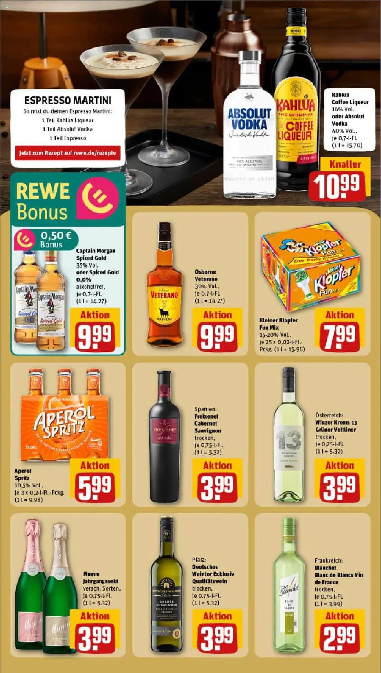 Rewe prospekt Aschaffenburg / Damm	 – gültig ab 01.09.2025 | Seite: 17 | Produkte: Martini, Freixenet, Rum, Captain morgan