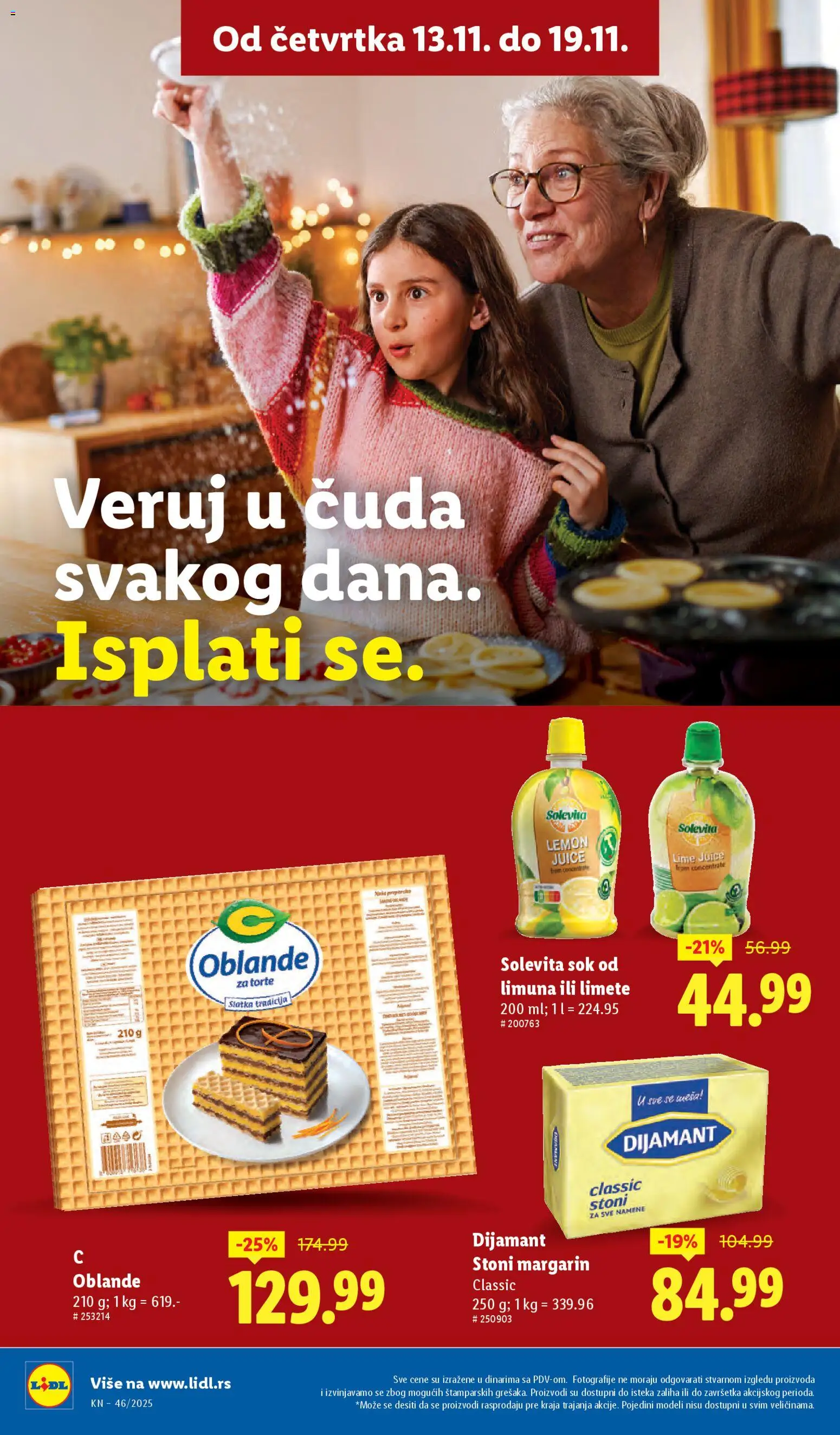 Lidl katalog - važi od 13.11.2025 | Strana: 32 | Proizvode: Margarin, Sok