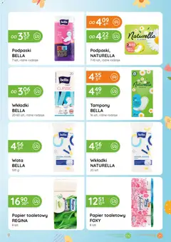Pogląd oferty "Eurocash gazetka - Katalog Chemiczny" - ważna od 05.03.2026 | Strona: 9 | Produkty: Papier toaletowy, Tampony, Aloes, Podpaski