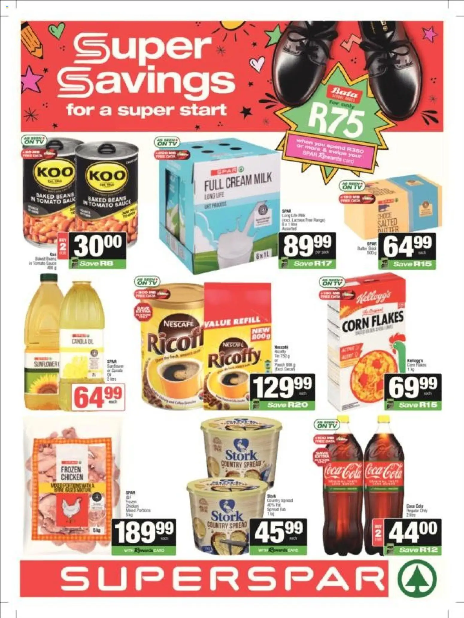 New Superspar catalogue – valid from 20.01.2026 | Page: 1 | Products: Baked beans, Chicken, Tomato sauce, Sauce