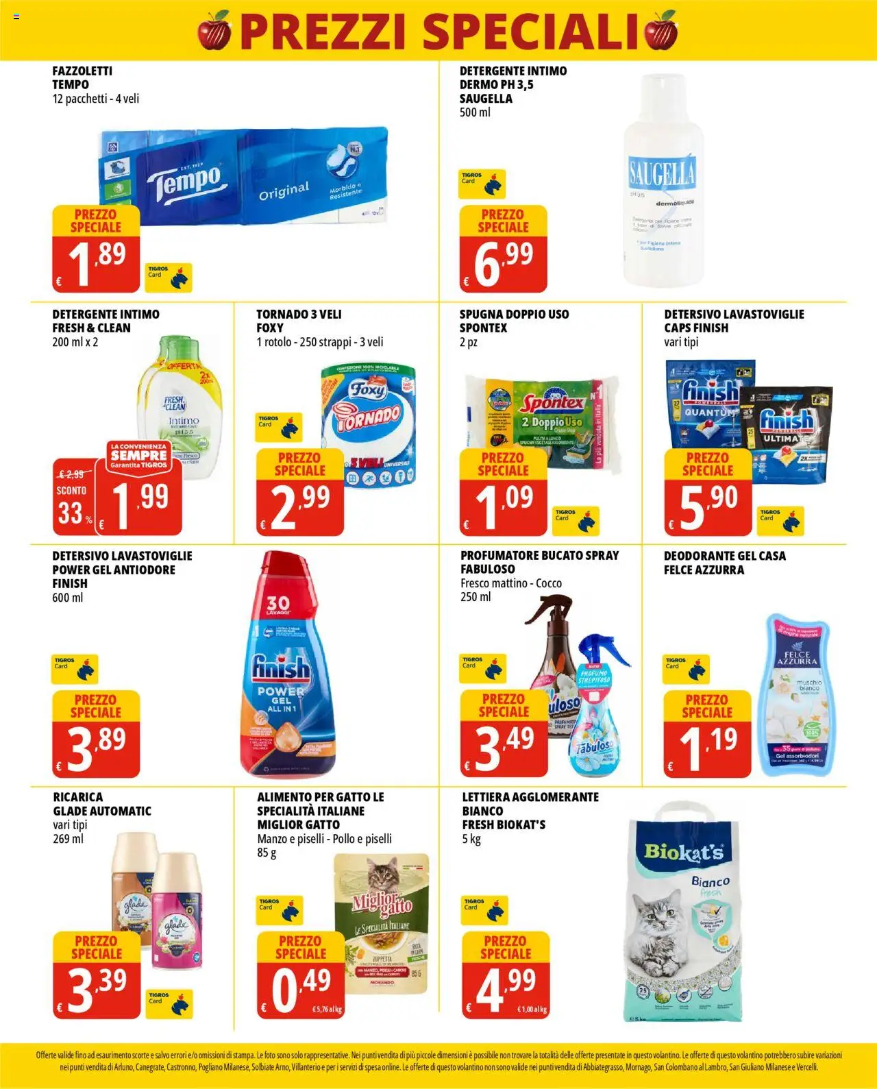 Volantino Tigros del 17.09.2025 | Pagina: 8 | Prodotti: Detergente, Lavastoviglie, Cocco, Profumo