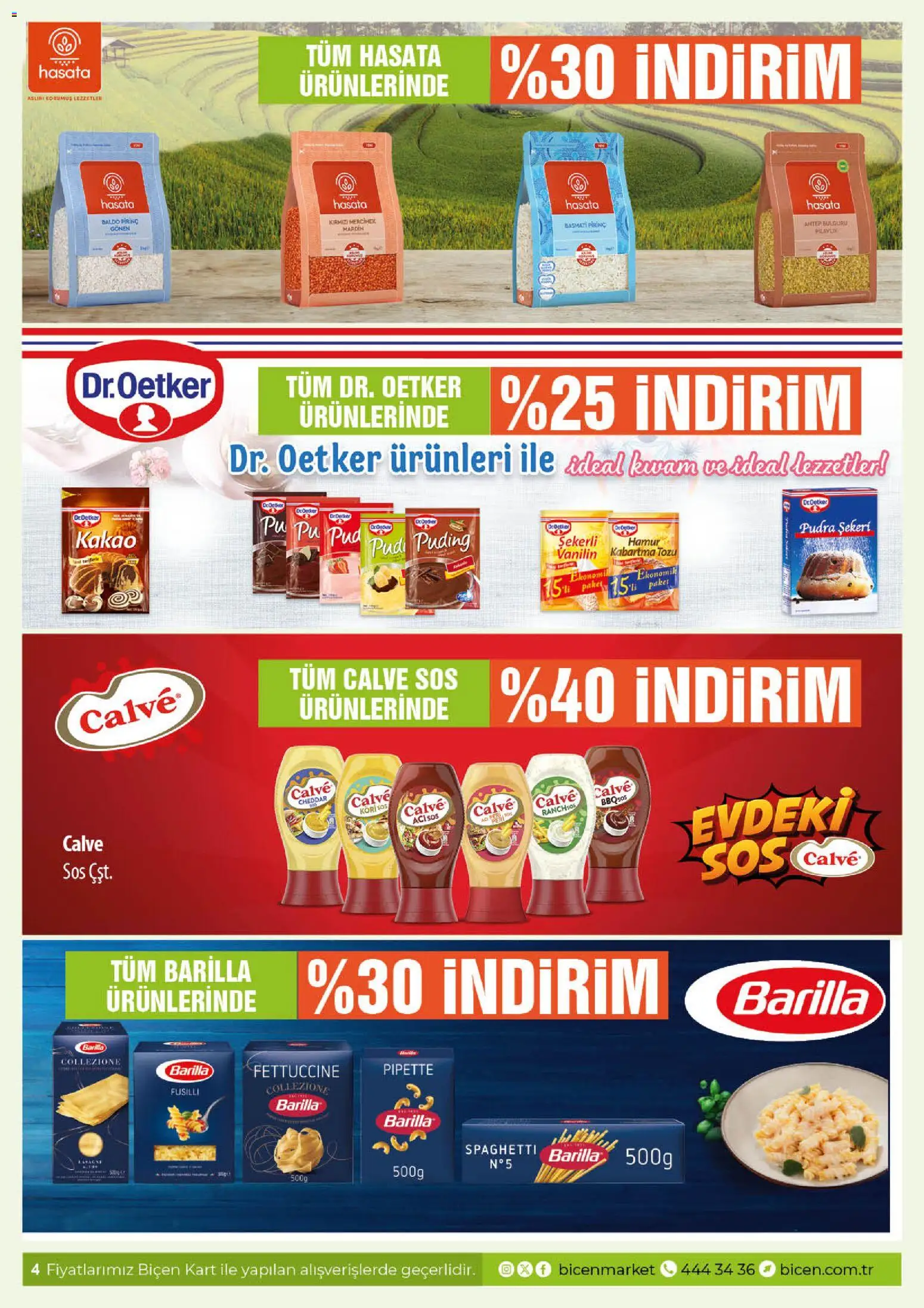 Biçen Market Katalog - 03.12.2025 tarihinden itibaren geçerlidir | Sayfa: 4 | Ürünler: Ravioli, Pirinç, Pudra, Sos