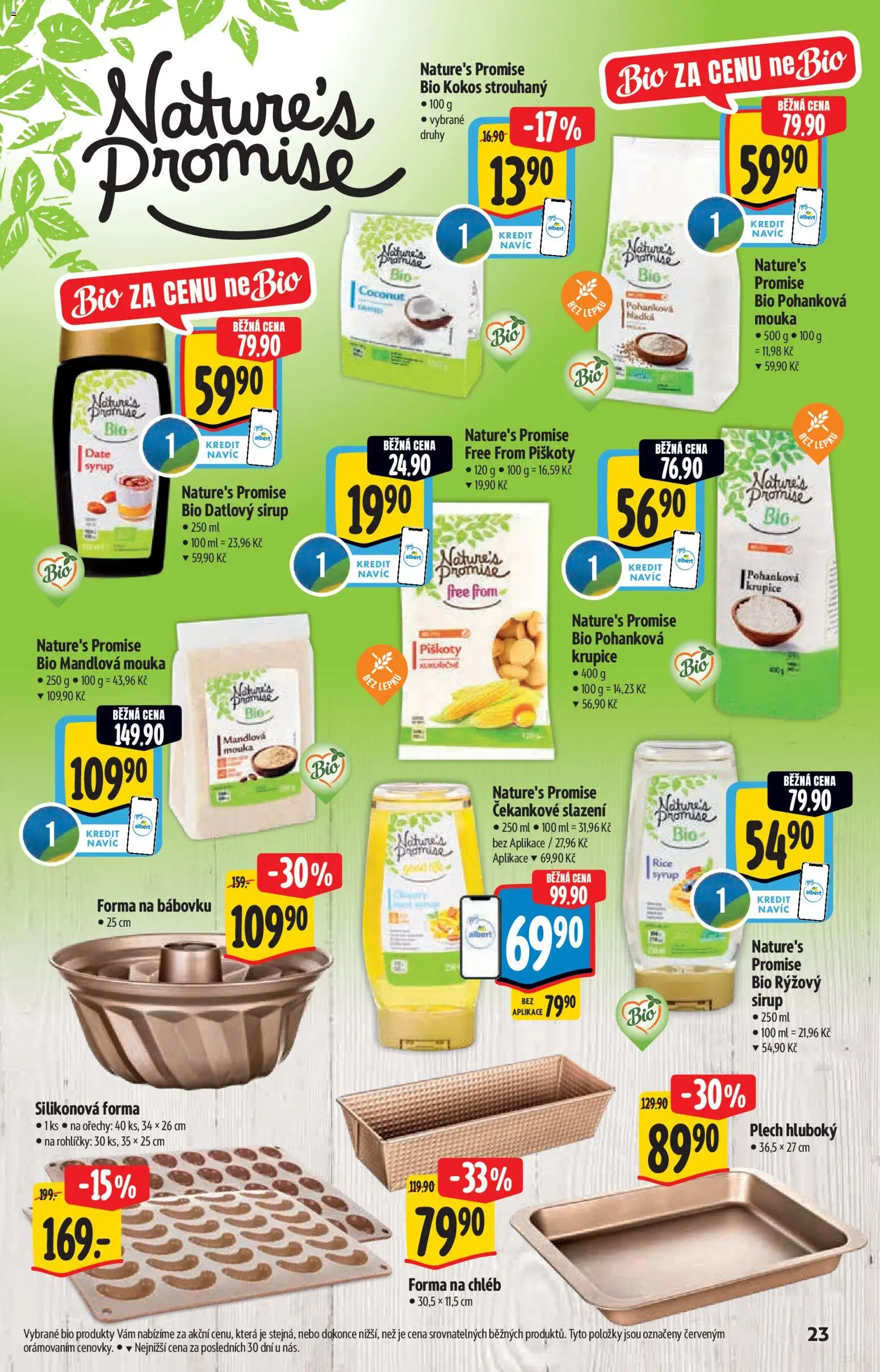 Albert katalog - Supermarket od 29.10.2025 | Strana: 23 | Produkty: Ořechy, Kokos strouhaný, Forma, Datlový sirup