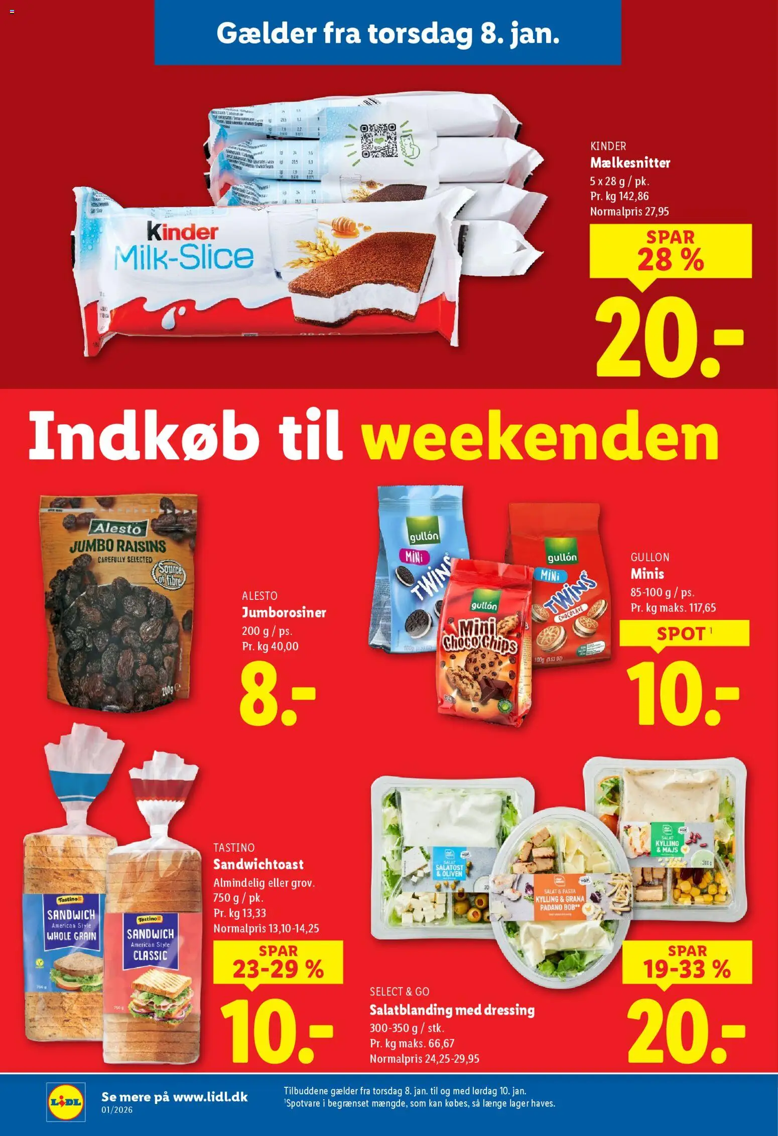 Lidl tilbudsavis – gyldig fra 02.01.2026 | Side: 40 | Produkter: Salat, Dressing, Majs, Søm
