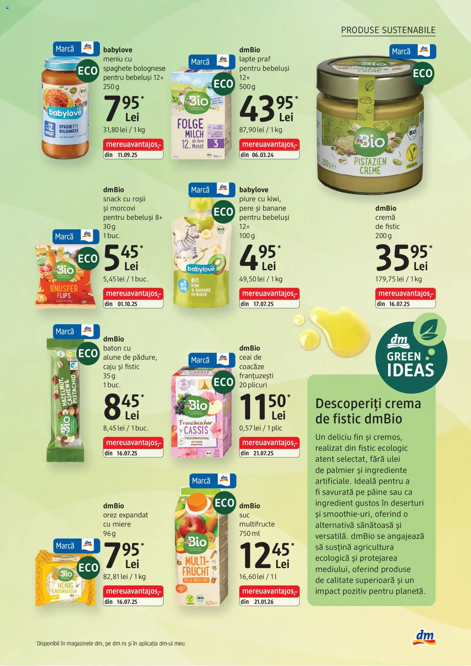 Noul catalog DM drogeriemarkt – valabil de la 05.03.2026 | Pagină: 31 | Produse: Alune, Ulei, Banane, Ceai