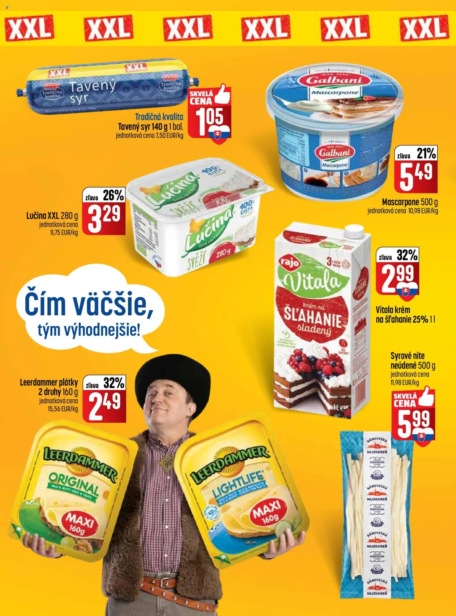 Nové COOP Jednota akcie – leták je platný od 12.02.2026 | Strana: 4 | Produkty: Syr, Krém, Mascarpone