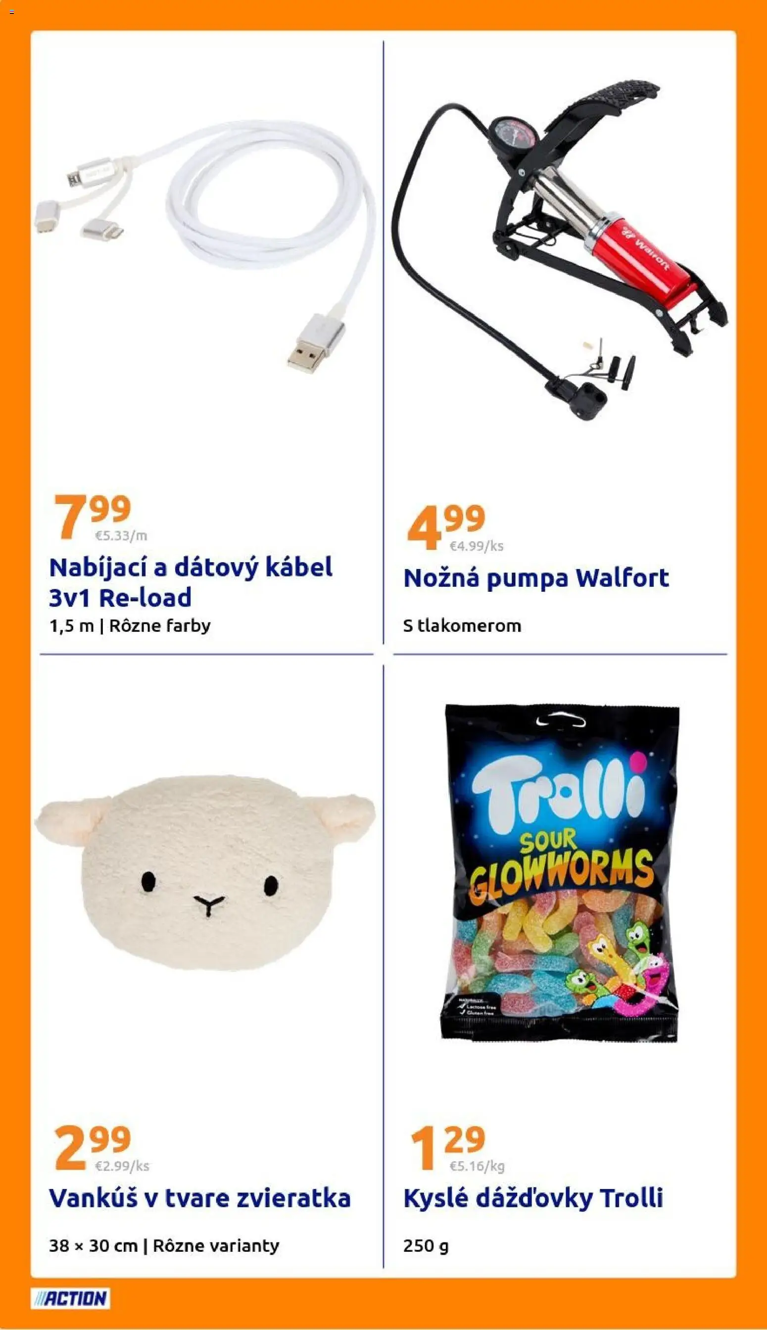 Nové Action akcie – leták je platný od 08.04.2026 | Strana: 22 | Produkty: Pumpa, Vankúš