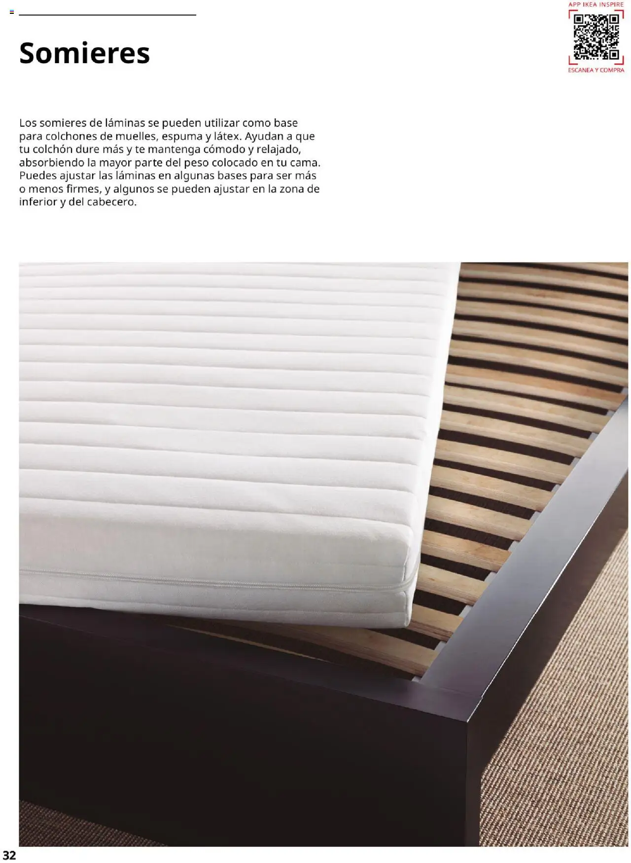 Catálogo IKEA Confort │ válido desde el 04.02.2025 | Página: 32 | Productos: Té, Colchon, Peso