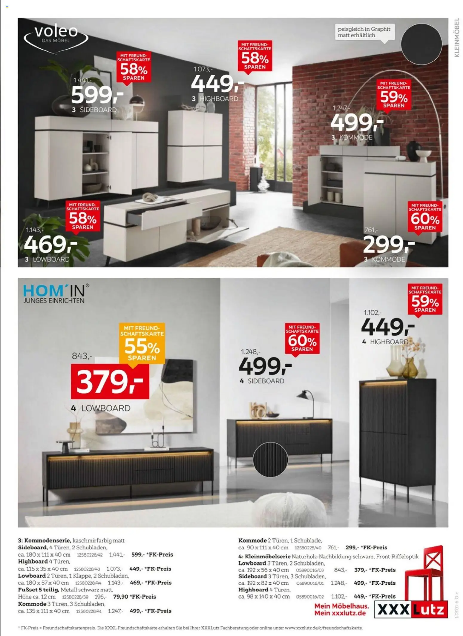 XXXL Lutz - Jubiläum – gültig ab 04.01.2026 | Seite: 9 | Produkte: Sideboard, Lowboard, HIghboard, Kommode