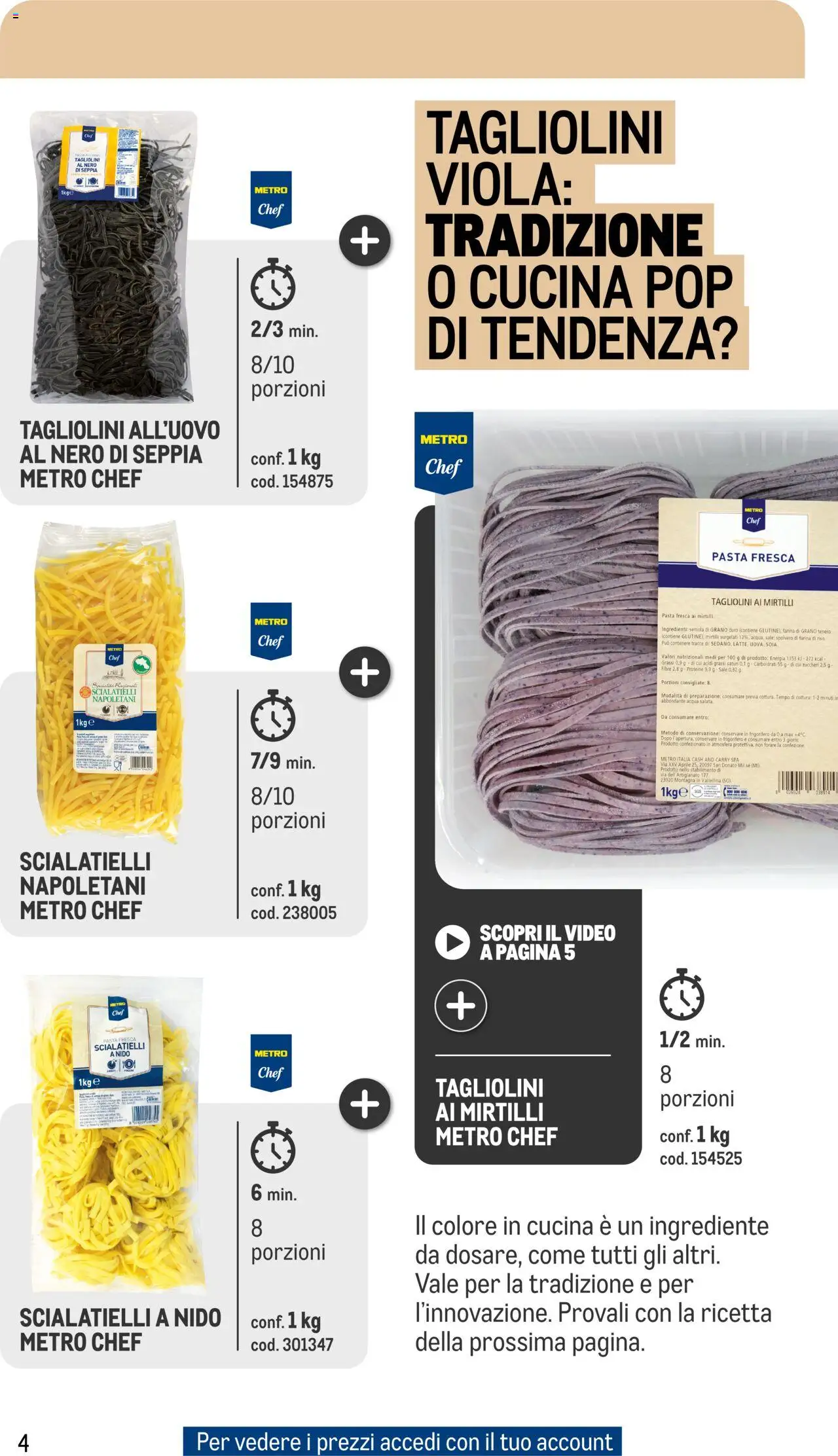 Volantino Metro del 01.10.2024 | Pagina: 4 | Prodotti: Farina, Pasta, Video, Metro