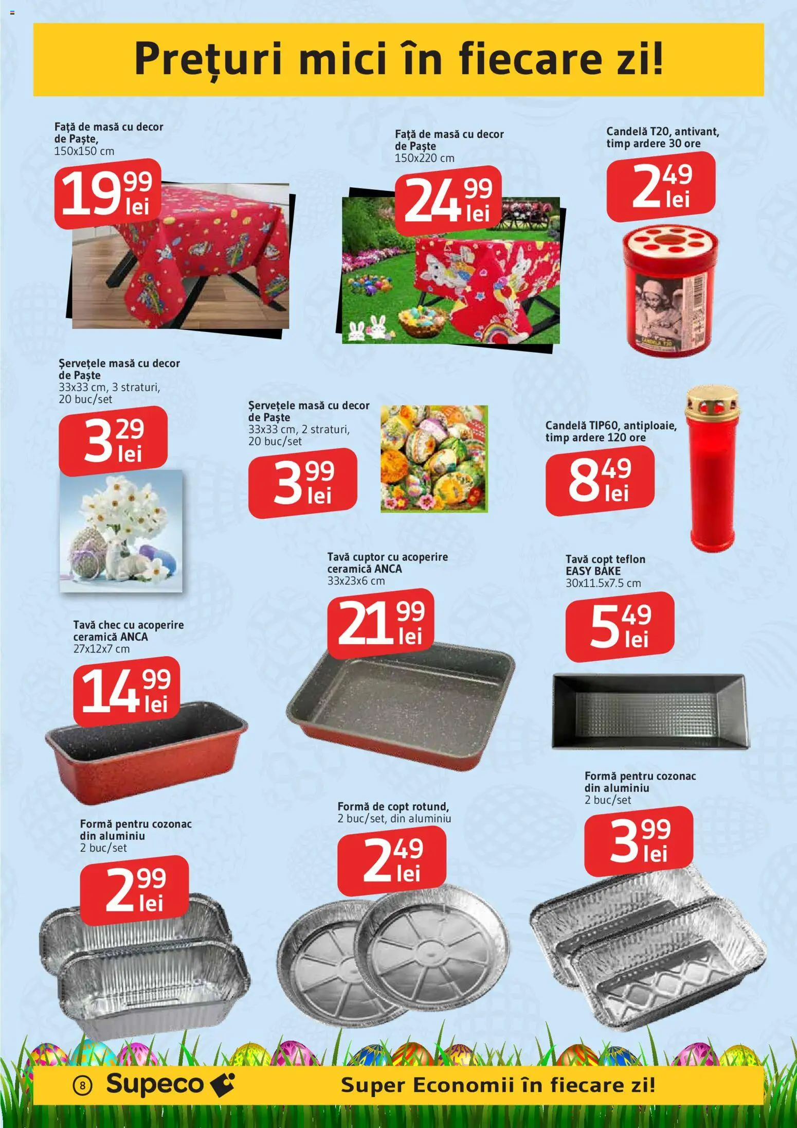 Noul catalog Supeco – valabil de la 02.04.2026 | Pagină: 8 | Produse: Cuptor, Masă, Mici, Paste