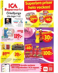 ICA Supermarket - Örkelljunga - Förhandsvisning av reklamblad från butik ICA Supermarket aktuell från 26.01.2026