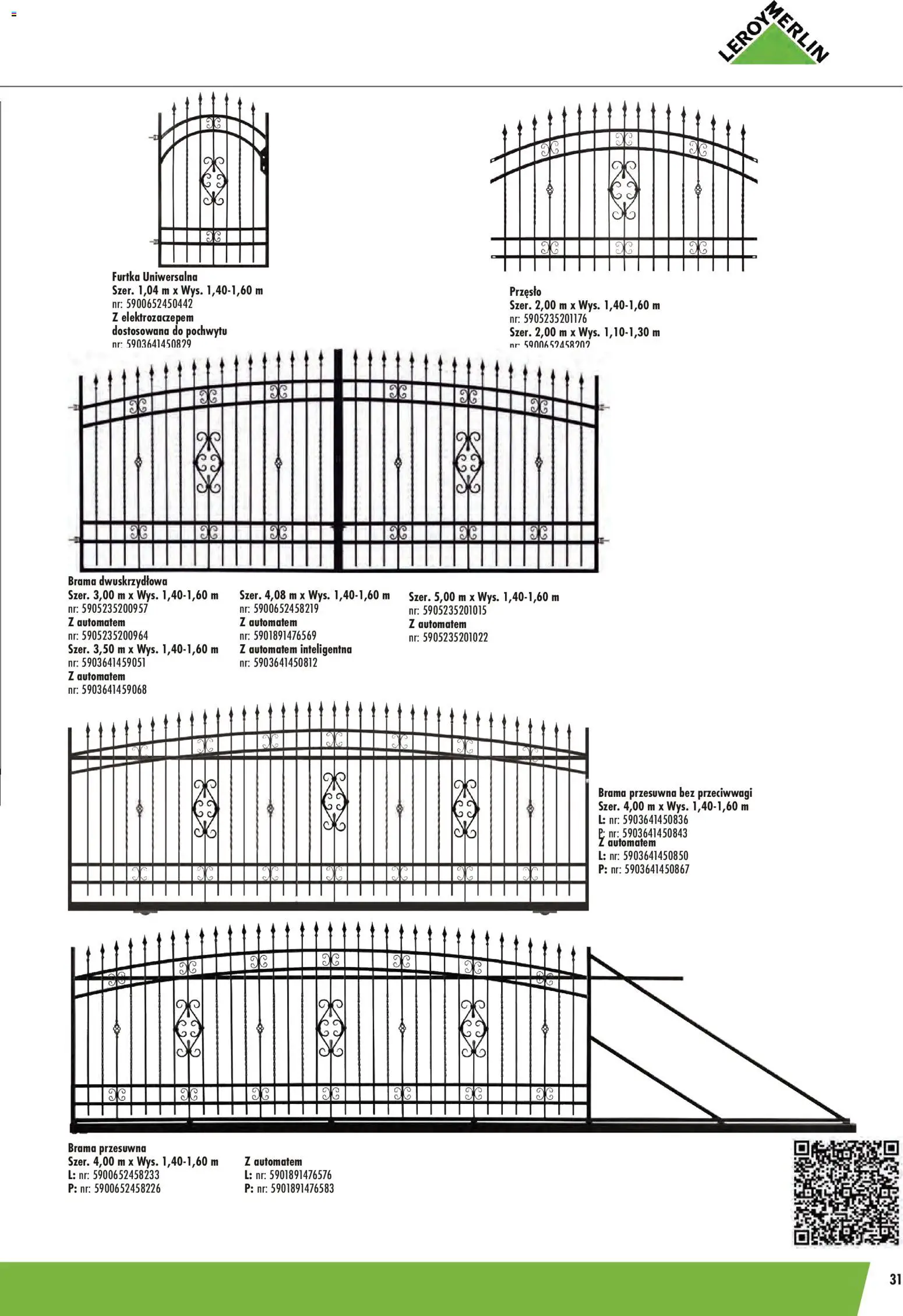 Leroy Merlin gazetka - Ogrodzenia Polbram od 09.03.2026 | Strona: 31
