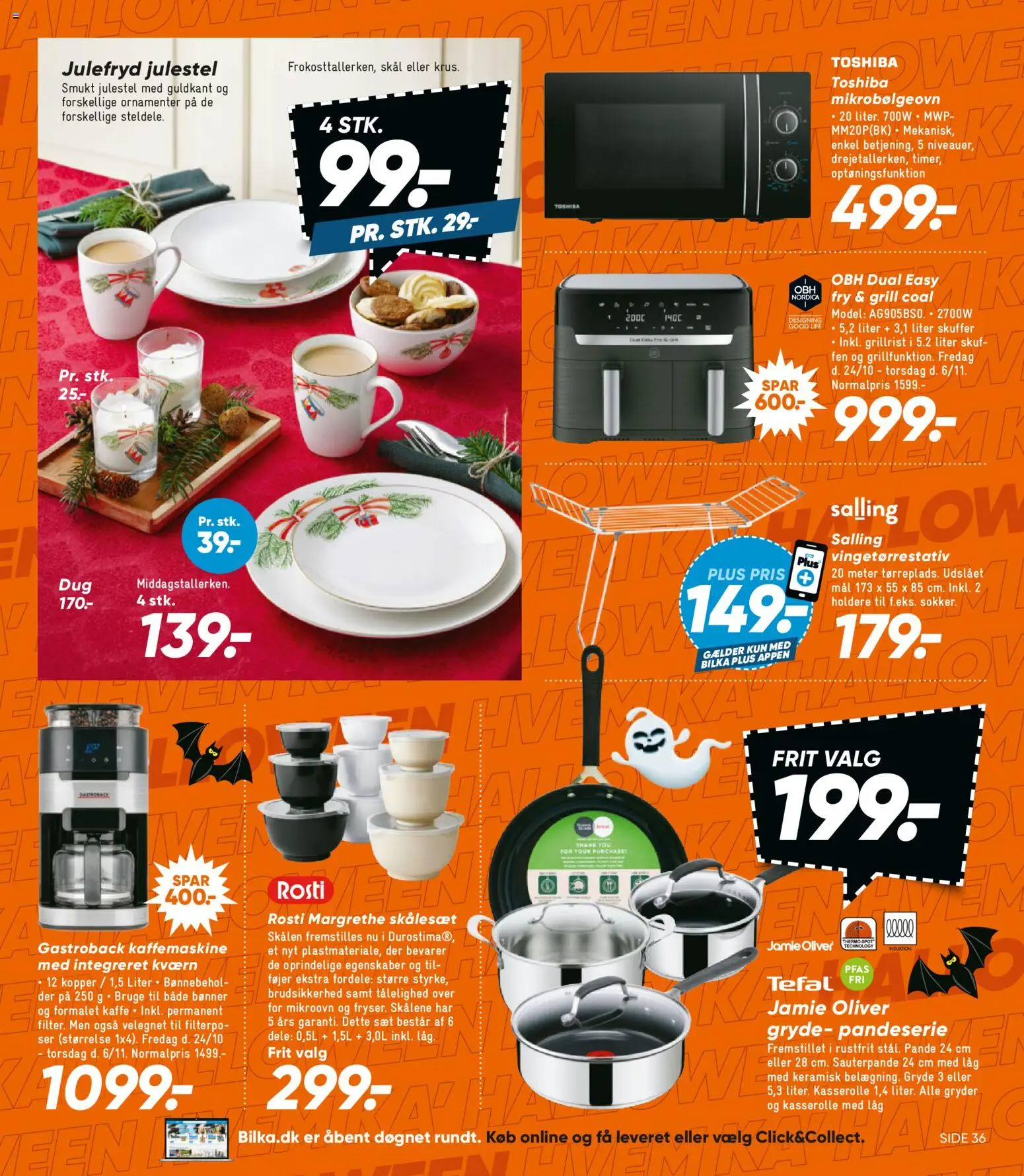 Bilka tilbudsavis – gyldig fra 24.10.2025 | Side: 25 | Produkter: Kværn, Mikrobølgeovn, Grill, Kaffemaskine