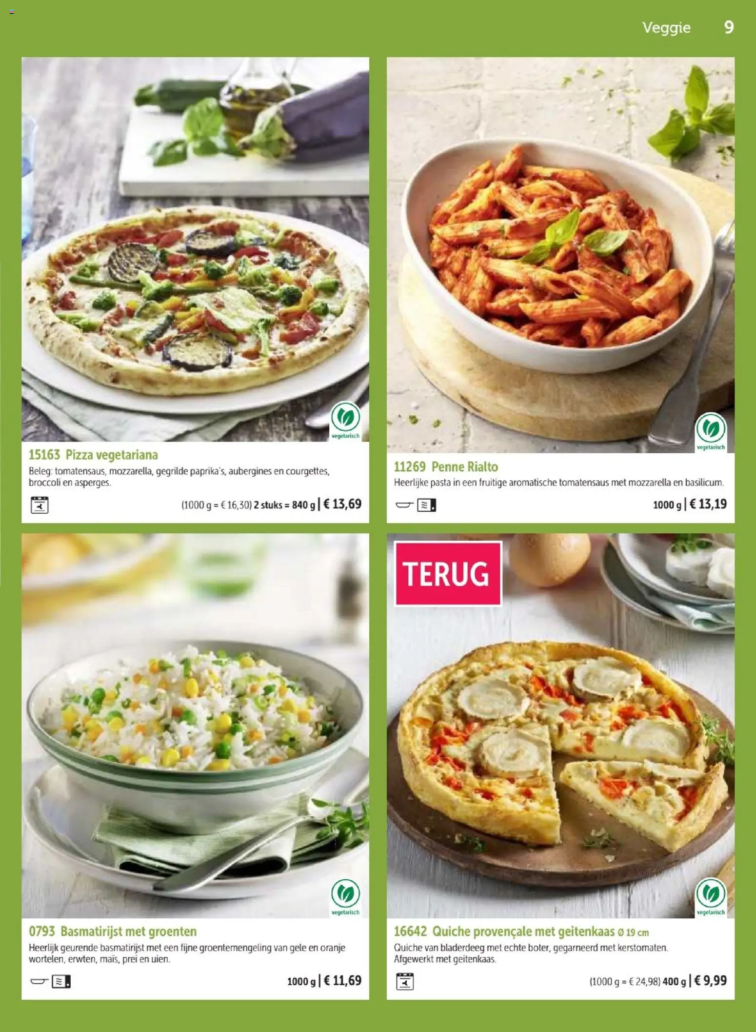 {H1} | Pagina: 9 | Producten: Pizza, Pasta, Mozzarella, Broccoli