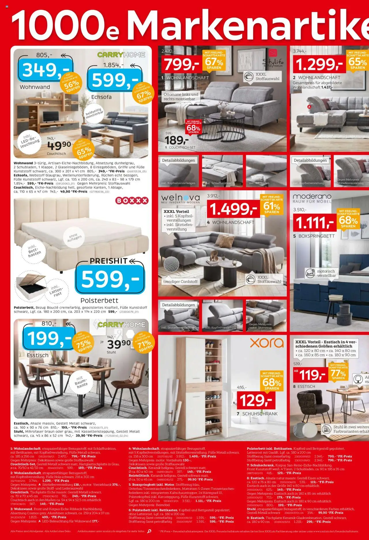 XXXL Lutz Prospekt 	 – gültig ab 15.09.2025 | Seite: 2 | Produkte: Ecksofa, Couchtisch, Polsterbett, Stuhl