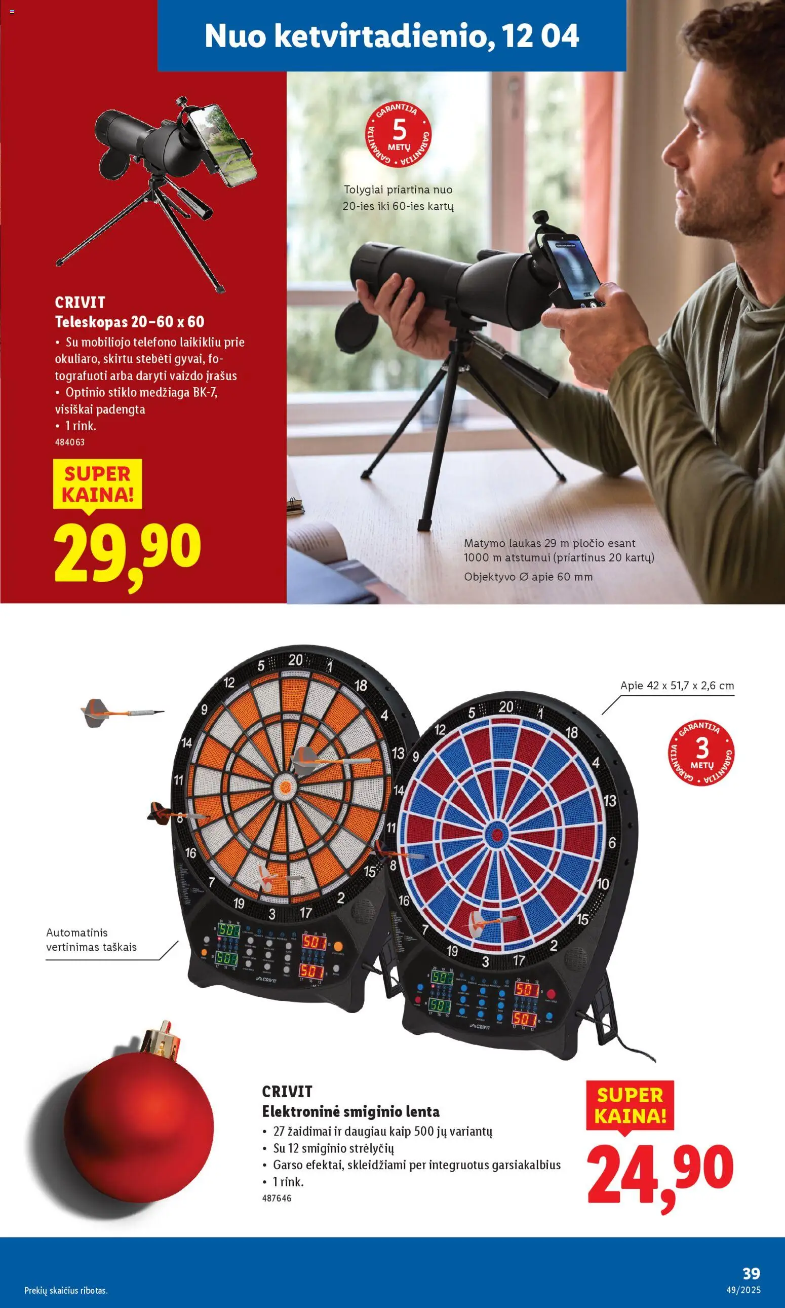 LIDL akcijos nuo 01.12.2025 | Puslapis: 39 | Prekių: Vaizdo